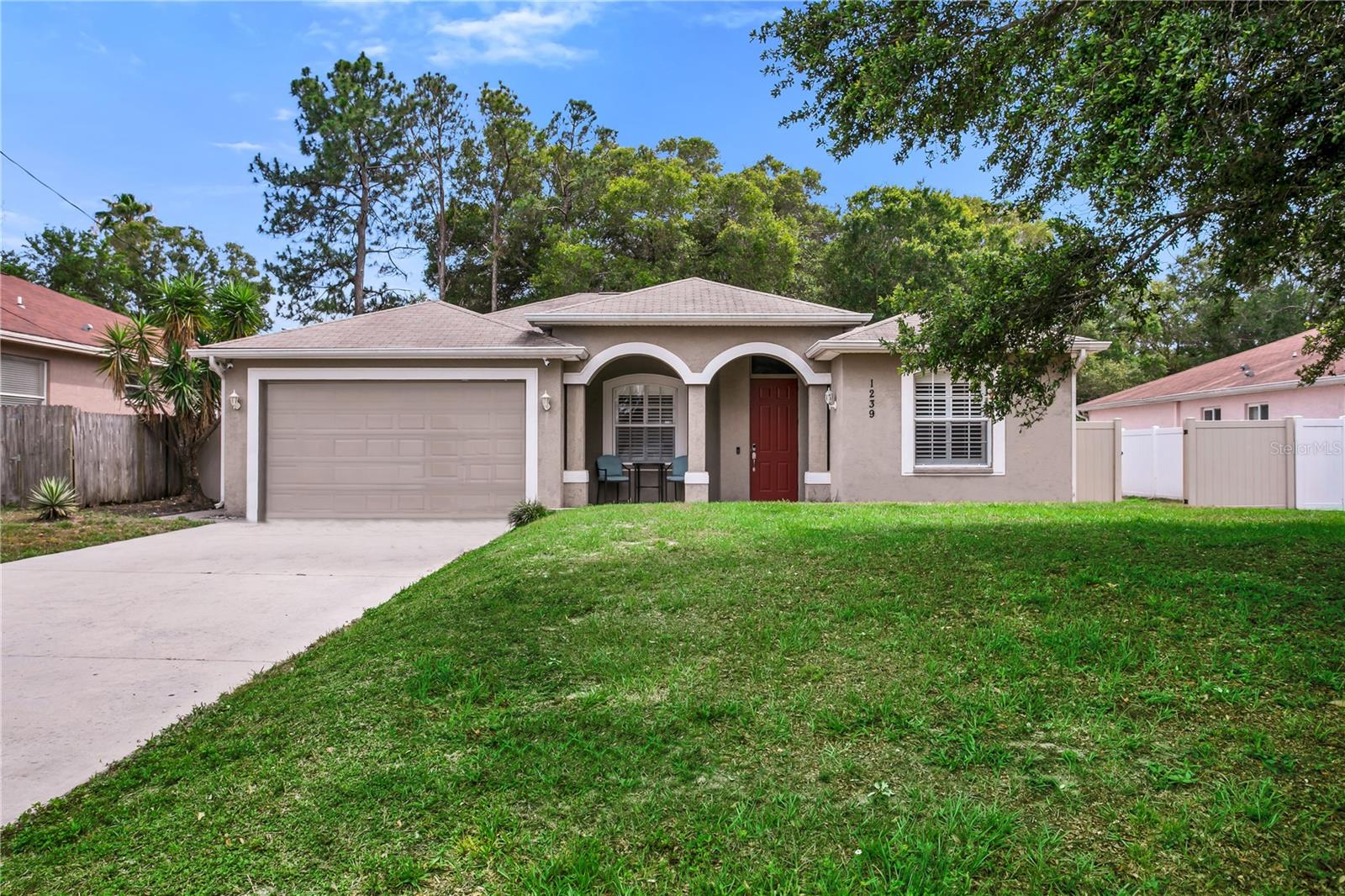 Welcome to this spacious and inviting 4 bedroom, 2 bath home in the highly sought-after Harbor Vista neighborhood of Clearwater! Built in 2009, this open-concept home is filled with natural light, soaring ceilings, and custom finishes throughout.
When you step inside you’ll be greeted by a formal dining room with 11' ceilings, crown molding, and beautiful architectural details. The dining area flows seamlessly into the large great room with 9' ceilings, rich laminate floors, and sliding glass doors opening to a screened lanai—perfect for entertaining or relaxing.
The kitchen is designed to impress with granite countertops, stainless steel appliances, a double basin sink, and a breakfast bar with custom lighting. The spacious primary suite offers an en suite bath with a soaking tub and separate shower, while three additional bedrooms provide plenty of room for family, guests, or even a home office.
The converted 2-car garage adds 380 sq. ft. of living space with a mini-split HVAC system—ideal for a studio or gym—yet can easily be converted back if desired. Smart home upgrades include an Ecobee thermostat, Ring doorbell plus a water filtration system and backyard storage that convey. Outside, you’ll love the flexibility of the side yard with plenty of space to PARK your BOAT OR RV.
An added bonus? This property has NO RENTAL RESTRICTIONS, giving you the flexibility to generate passive income with short-term rentals or simply enjoy it as your own family retreat. Furniture is negotiable
Centrally located just 5 miles from Clearwater Beach and minutes from shopping, dining, and entertainment. Best of all, the home sits in FLOOD ZONE X—NO FLOOD INSURANCE REQUIRED
Don’t miss this incredible opportunity—schedule your private showing today!