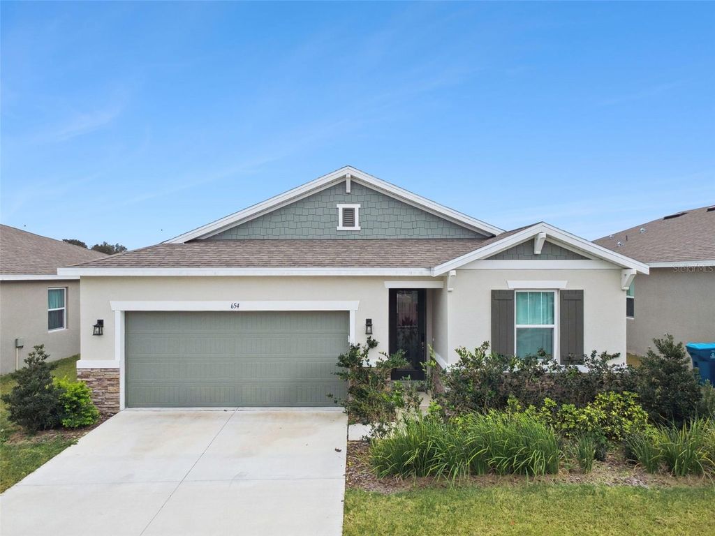 Photo of 654 Heritage Square Drive, Haines City, FL 33844 (MLS # O6381939)