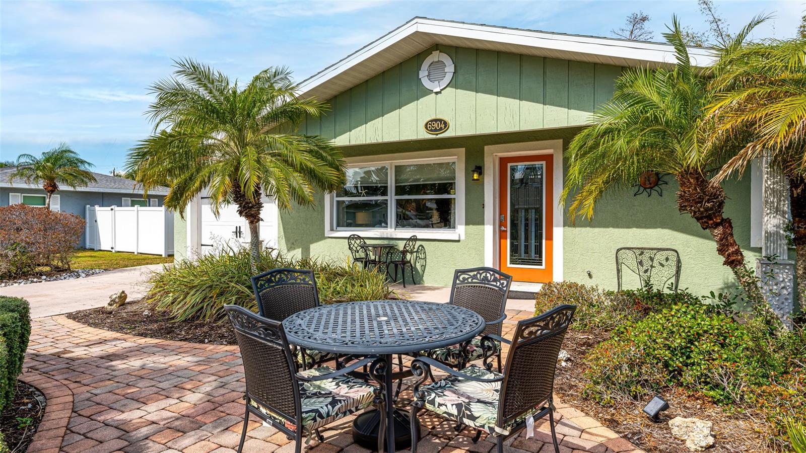 Adorable turnkey furnisher NW Bradenton home 2-bedroom/ 2 bath home. This bright well-appointed home has features include an open kitchen with stainless steel appliances, beautiful solid wood cabinets, granite counters and large breakfast bar great for meal preparation. This open concept Livingroom has a large flat screen TV and comfortable sectional sofa and recliner. Located off the kitchen is a large dining area with a built-in desk/workspace. Master suite has a queen size bed and tv along with a walk in shower in the master bathroom, with a queen bed in the guest bedroom, additional home features include laundry room with full size washer /dryer, 1 car garage. Looking for a great outdoor entertaining space? This is the home for you! large screened in Lania with beautiful outdoor sectional sofa and dining table. outdoor patio with lounges is the perfect place to relax and enjoy the Florida sunshine in the homes private backyard or cook burgers on the outdoor gas grill. Conveniently located to shopping, restaurants, Robinsons Preserve walking, and biking trails, and 5 miles to world famous Anna Maria Island beaches. Call today to reserve this slice of paradise! Owner may consider small dog with additional pet deposit. RENTED DEC 1st 2024- March 31, 2025, Available for April 2025 and off season