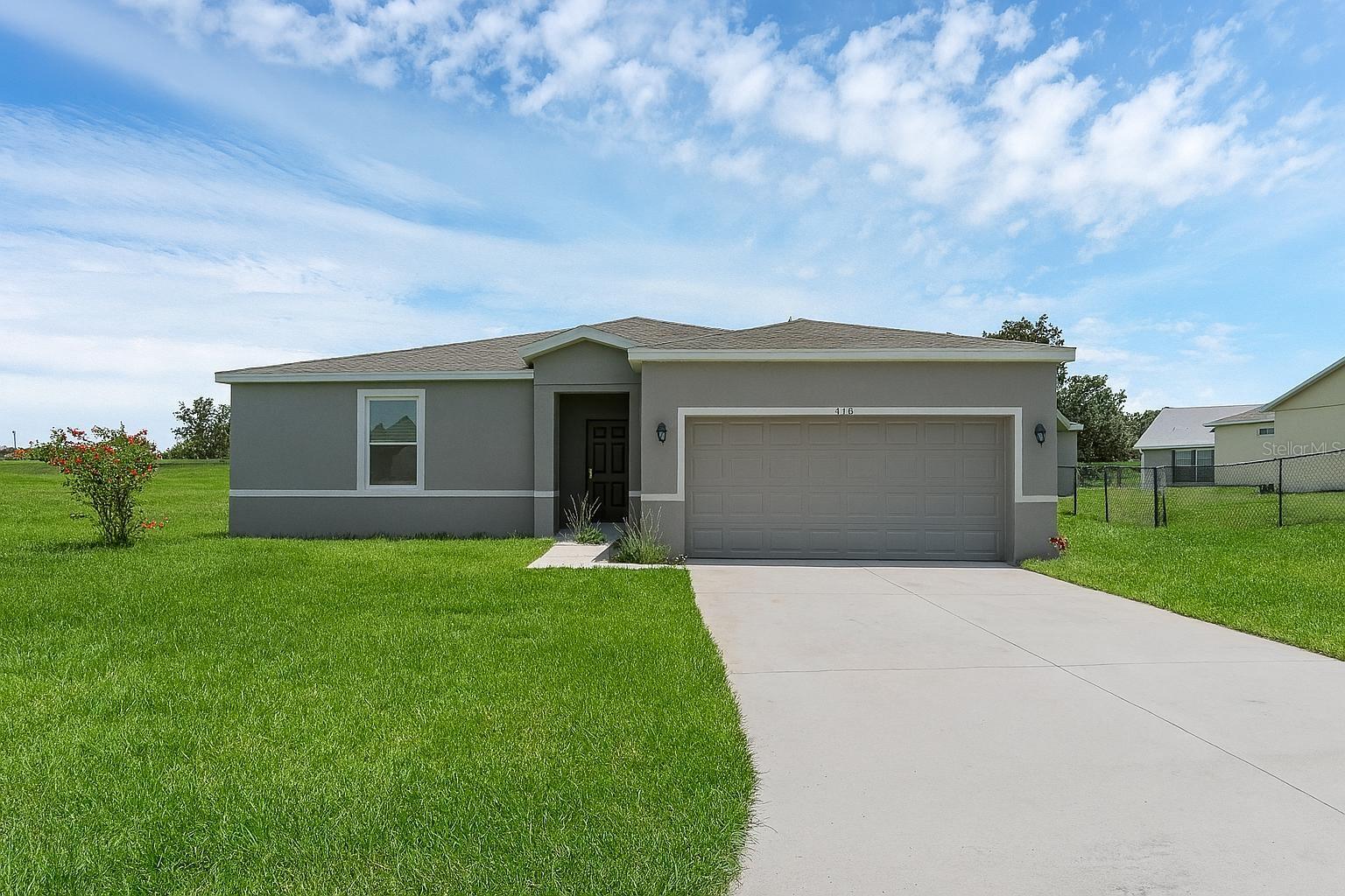 Modern home in desirable Poinciana! Welcome to this beautifully crafted 3 bedroom, 2 bathroom single-family home, built in 2021, offering 1,793 square feet of thoughtfully designed living space! Step into a spacious kitchen filled with natural light, featuring stainless steel appliances and ample room for culinary creativity. The primary suite serves as a private retreat, complete with dual sinks and a stand-up shower for ultimate comfort. Additional highlights include a dedicated laundry room and ample patio, perfect for open air relaxation and entertaining. Enjoy the peace and privacy of your outdoor space while being just minutes from Vance Harmon Park, Poinciana Medical Center, shopping, dining, top-rated schools, and scenic spots like Lake Marion Marina and Poinciana Community Park. Landlord will be responsible for lawn care. Don't miss out on this stunning home and schedule your showing today before it's gone!