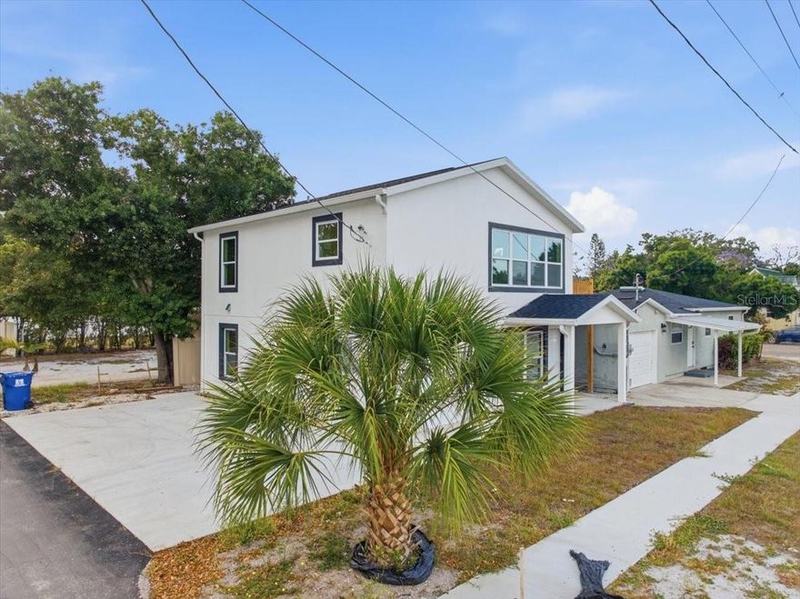 3 HOMES IN ONE! True MULTI GENERATIONAL LIVING OR a PERFECT CASH FLOWING INVESTMENT TRIPLEX! HOUSE HACK and LIVE IN the front home while renting out the HUGE, BRAND NEW CONSTRUCTION DUPLEX in the rear!

Welcome to this charming home in the heart of St. Petersburg, FL! Nestled in the peaceful, cozy neighborhood of Disston Heights, this COMPOUND dons a spacious 3-bedroom 2-bathroom home and a HUGE duplex with 2 bedroom, 1 bathroom units! These homes boast lovely natural lighting! The interiors are thoughtfully designed, featuring a fully equipped kitchen, cozy living areas. 

This home's location is unbeatable, situated in a vibrant neighborhood close to schools, parks, shopping, and dining—all within easy reach. Immerse yourself in the local charm of St. Petersburg! Located just 12 minutes from the BEACH and just 10 to Downtown, you are literally just minutes away from the city's vibrant energy where you'll love to explore local attractions, bars, and restaurants, then return to relax in your income producing haven! Schedule TODAY this will sell FAST!