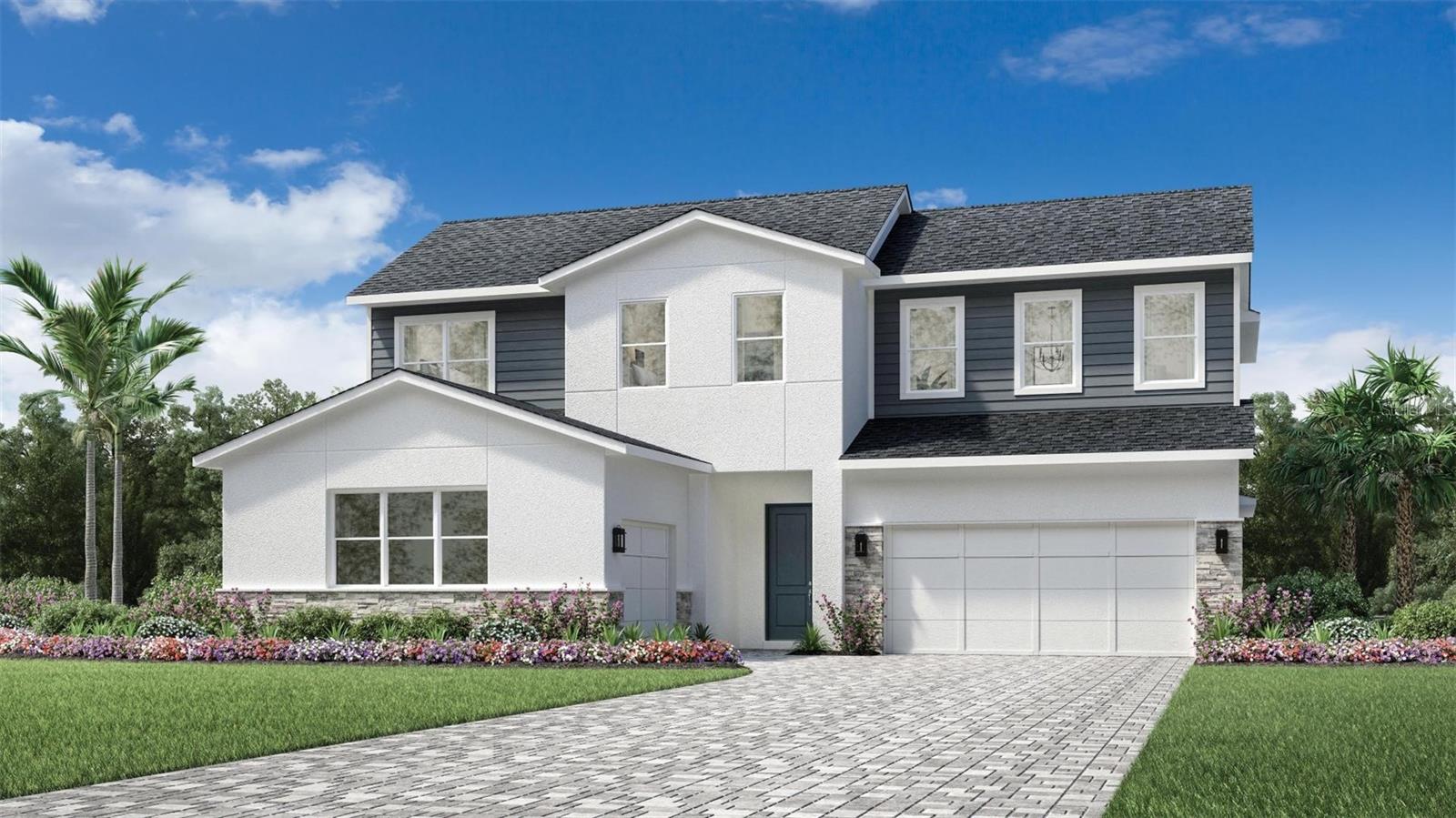 Under Construction. This 5 bedroom, 5 bath, 3-car garage, 3,217-square-foot home is available Fall 2025! The beautiful foyer welcomes you home with stunning views of the main living space, kitchen and rear yard. The gourmet kitchen is highlighted by a natural gas cooktop, KitchenAid appliances, and stunning designer picked finishes. Overlooking the great room and accompanied by a casual dining area, the kitchen is the perfect environment for the entire family to enjoy with wraparound counter space and a sprawling central island. Tucked away off the great room is the extended primary bedroom suite that’s highlighted by an expansive walk-in closet and tranquil primary bath with dual-sink vanity, deluxe shower, linen storage, and a large private water closet. You will find a secondary bedroom on the first floor along with a full bathroom. On the second floor have spacious secondary bedrooms that include walk-in closets. One of them has a private bathroom. The second floor offers a large loft space that can be suited to your needs. Also featured within the Bronte are two everyday entries, a centrally located laundry, and ample additional storage. Explore everything this exceptional home has to offer and schedule your appointment today!