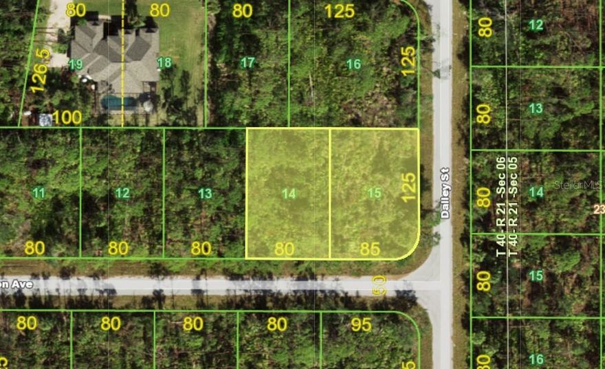 Two for the price of one! Your chance to own two (2) lots together equaling .48 (approx. 1/2 acre) of land situated on the Corner of Welon Avenue and Daley Street in peaceful and private NW Port Charlotte. Just minutes to all shopping on US41 (Tamiami Trail). Minutes to North Port border. Motivated Seller! Lot addresses are: 12564 Welon Avenue & 12572 Welon Avenue (corner of Daley St.). Build one or two dream homes!!!
