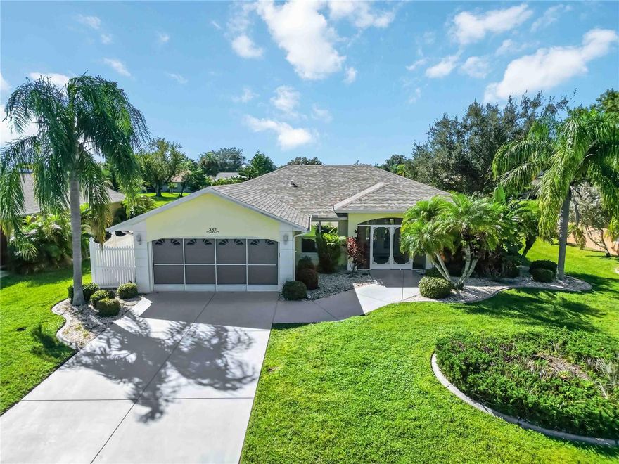 Back on the market—no fault of the sellers. Buyers had a change of personal plans unrelated to the home.   Beautiful Split-Bedroom Pool Home in Deep Creek - This inviting 3-bedroom, 2-bath home offers a desirable split-bedroom floor plan with vaulted ceilings in the main living areas, creating a bright and open feel. Tile flooring runs through the living spaces, while bedrooms feature a mix of carpet and laminate. The eat-in kitchen provides plenty of space for casual meals in addition to the formal dining room.

Step outside to your private retreat—a sparkling in-ground pool with a screened lanai and paver deck, overlooking a beautiful greenway for added privacy. The home has been recently painted throughout and features newer appliances and A/C was replaced in 2021. A new roof (2022) gives added peace of mind.

This home combines comfort and functionality, making it a must-see in the Deep Creek community.