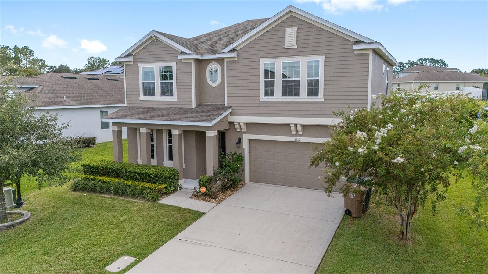 Freshly painted and move-in ready, this 4-bedroom, 3.5-bath Portland model in Meadows at Heath Brook offers over 3,000 square feet of thoughtful living space within one of Ocala’s most desirable school districts. Main level features a spacious foyer and separate dining room. The kitchen is appointed with granite counters, a center island, butler’s pantry with coffee bar, and a large pantry, all flowing seamlessly into the open great room with high ceilings, chandelier lighting, and direct access to the covered lanai. A dedicated laundry room with wire shelving also adds convenience. The primary suite is located on the first floor and includes a tray ceiling, large picture window, dual vanities, walk-in shower, soaking tub, and walk-in closet with shelving. Upstairs, a loft provides flexible living space, while three additional bedrooms each include walk-in closets. Bedrooms two and three share a Jack & Jill bath with dual vanities, and the fourth bedroom has its own full bath nearby. The fenced backyard offers privacy and room to personalize for outdoor living. Community amenities include gated entry, sidewalks, streetlights, and a pool just steps away. Market Street at Heath Brook is next door for shopping and dining, Publix is within a 10-minute walk, and West Marion Hospital is across the street for unmatched convenience. You've GOT to see this one!