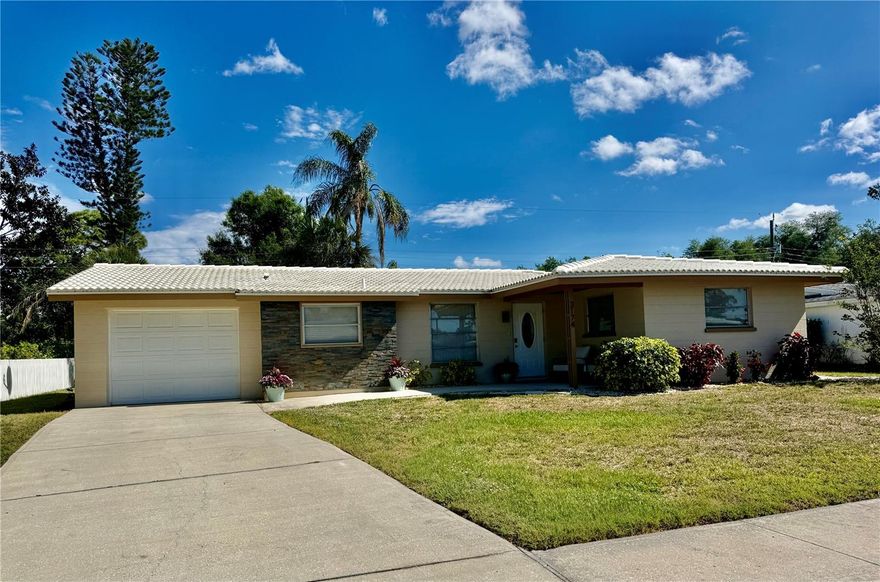 Bright and light, charming, nicely updated two bedroom, two bath home sold TURNKEY furnished in the lovely Gulf Gate community on a quiet circle street!  Don’t miss this tropical oasis with a beautiful backyard and screened in patio ready for new owners – just bring your toothbrush!  This community has an optional HOA and no CDD fees!  This one car garage home includes the following updates: new exterior paint 2026, new interior paint in 2021, new wind rated sliding doors in 2021, new screened in patio 2021, new range and refrigerator in 2021, new garage exterior door in 2024, garage painted in 2023, new gas grill in 2026, new updated lighting in 2021, and new HVAC installed in 2020.  Close to shopping, restaurants, and  only 3.9 miles to the famous #1 Beach  in the USA - Siesta Key!   Enjoy as your personal home or as a great investment opportunity.  Don't miss this home, make your appointment to see today!