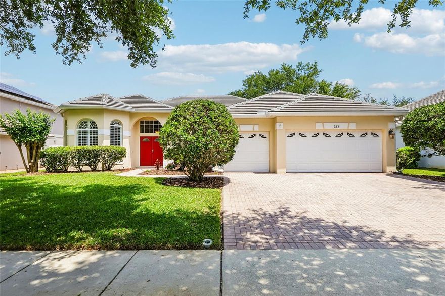 Welcome to gated Windsor Landing.  This beautifully maintained 4-bedroom, 3-bath home offers the perfect blend of comfort, functionality, and energy efficiency. Featuring a spacious split-bedroom floor plan designed for both everyday living and entertaining. Step inside to find a formal dining room and living room that can easily serve as a home office, den, or flex space to fit your lifestyle. The open and functional layout provides privacy and convenience, while the generous living areas flow seamlessly throughout the home.  The primary suite is located privately on one side of the home offering a spacious bedroom and sitting area with access to the lanai, and large bathroom with dual sinks, garden tub and shower with rain head.  There are also 2 walk-in closets.  The secondary bedrooms are split with one offering access to a bath and the other two share the pool bath.  The kitchen has an island, 42" cabinets, breakfast bar, planning desk and two pantries providing ample food storage.  The dinette and great room overlook the lanai with sliding doors to the screened pool/spa with solar heat and color changing LED lights. Enjoy outdoor living in the oversized fenced backyard, perfect for gatherings, pets, or play.  There is also a functional laundry room and an oversized 3-car garage providing ample overhead rack, shelving and cabinet storage, and plenty of room for parking. This energy-conscious home includes fully owned electric and pool/spa solar panels, energy-efficient water heater, and whole-house surge protection, helping provide efficiency, savings, and peace of mind.  Additional features include NEW ROOF AND GUTTERS in 2023, pool pump and filter replaced in 2025, attic insulation to R38 and air ducts cleaned in 2025, AC replaced in 2018, plantation shutters, Norman LightGuard 360 shades, volume ceilings, and much more.  The community provides neighborhood access to Thornebrooke Elementary and Freedom Park, basketball court and a fishing dock on Lake Fernwood.  Also located near shopping, dining, expressways, top-rated public and private schools and tourist attractions, this home has it all!  Call today for your private viewing.