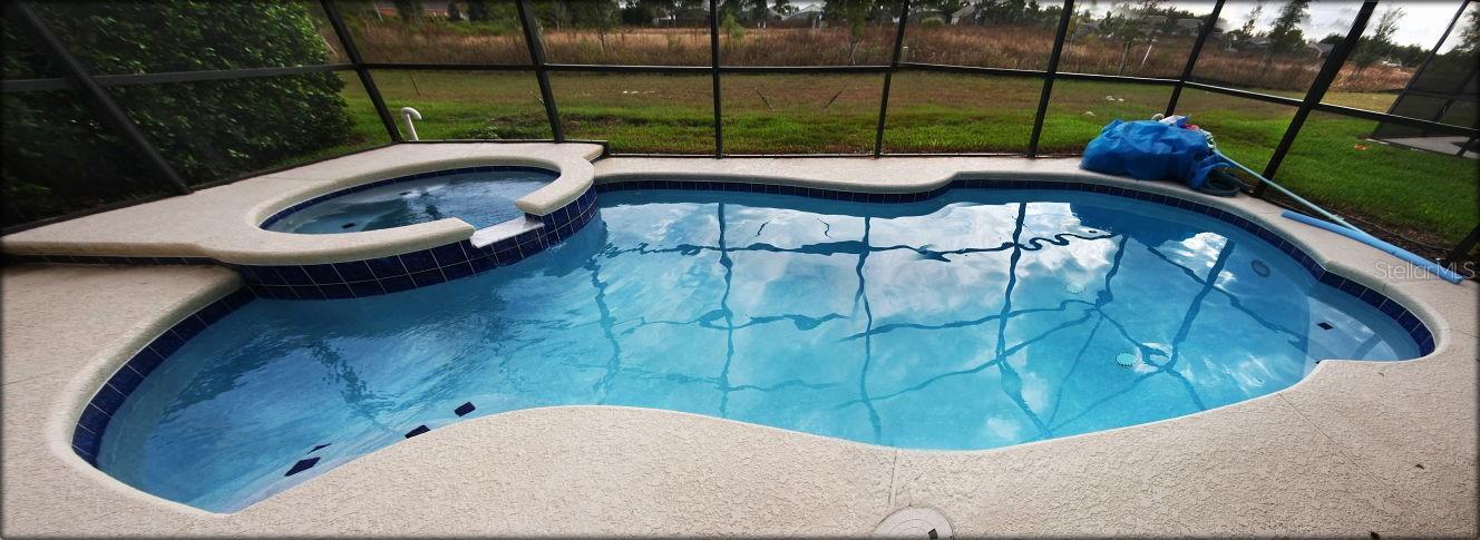 Welcome to this charming 5/bed 3/bath furnished home with heated south facing pool and spa in a well established community Silver Creek. Conveniently located in Clermont, short drive distance to Walmart, Lowes, library as well as Disney Parks. Short term rental allowed. HOA fee includes landscaping and internet. Roof was replaced 2019; Ac was replaced 2024. The listing agent has financial interest in this property.