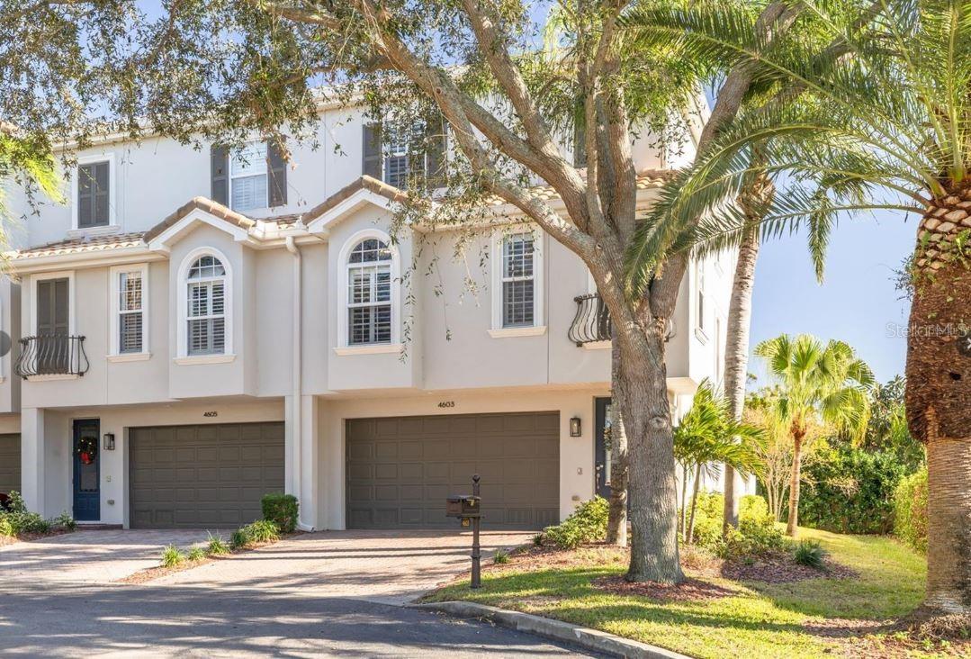 Welcome to this light-filled, elevated corner townhome in the sought-after Venetian Isles, one of St. Petersburg’s most desirable waterfront communities. This exceptional property offers the perfect blend of style, functionality, and the ultimate Florida lifestyle—just minutes from vibrant Downtown St. Pete (DTSP). This three-story townhome features 3 spacious bedrooms and 3 full bathrooms, with thoughtful details throughout, including plantation shutters and ceiling fans in every room. The open-concept living area is filled with natural light, boasting luxury vinyl flooring and a stone-countered kitchen that’s as beautiful as it is functional. Step onto the balcony with serene water views—the perfect spot to relax and unwind. Aquasana whole home water filtration system. 
 The primary suite on the top floor is a luxurious sanctuary, with a washer and dryer conveniently located nearby. The primary bath features a soaking tub, a large separate shower, and ample space for relaxation. All three bedrooms include large walk-in closets, providing exceptional storage throughout the home. The oversized two-car garage offers even more storage with built-in units, and the elevator makes accessing all three floors effortless. This home is rented unfurnished. Designed with peace of mind, this elevated property has not been impacted by hurricanes this home has never flooded. Enjoy low-maintenance living, lush landscaping, and the luxury of being part of a waterfront neighborhood close to the best dining, shopping, and cultural experiences unique to St. Pete. Don’t miss this incredible opportunity to make this Venetian Isles gem your home! Schedule your private showing today!