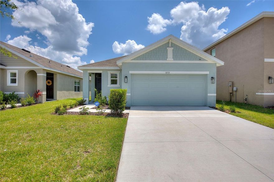 Welcome to 3272 Suncoast Plains Dr. Odessa. Built by D.R. Horton, this adorable three bedroom, two bath home with two car garage is located in the popular neighborhood of the Preserve. Barely lived in, this home is well equipped with stainless steel appliances, including refrigerator, stove, dishwasher and microwave. The eat-in kitchen with granite countertops and ceramic tile floors is open to the large family room with sliding glass doors. Off the family room is the primary bedroom with walk-in closet and en-suite bath. The primary bath has double sinks and a tub/shower combination. The two secondary bedrooms share a full bath and have nice sized closets. The inside laundry has a washer and dryer. You will enjoy entertaining your family and friends on the screened lanai. The fenced in backyard makes it convenient for youth and dogs to play safely. The Preserve is a beautiful community in a highly desirable area. It has a clubhouse with a heated pool, lap pool, tot lot, sports fields, dog park, walking trails and scenic ponds. It is also close to shopping, major highways, the beaches, and the airport. Make your appointment today. You won't be disappointed.