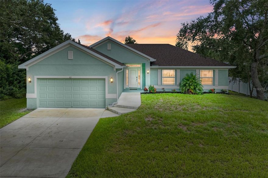 One or more photo(s) has been virtually staged. WOW YOUR STUNNING ALL COMPLETE AND MOVE-IN-READY BLOCK 2022 SOUTH VENICE HOME with HURRICANE SHUTTERS ALMOST 2200sf TOTAL AREA with SPACIOUS OUTDOOR LANAI AND PARTIALLY FENCED IN FOR PRIVACY HAS ARRIVED FOR YOU TO ENJOY FLORIDA LIFESTYLE! PLACED IN THE HEART OF SOUTH VENICE! ONLY 5 MILES TO VENICE BEACH and ONLY 5 MILES TO SHARKEYS BEACH/PIER/waterfront restaurants! Close to OTHER beaches/entertainment/restaurants/shopping! PERFECT AIRBNB/ RENTAL/OR YOUR FOREVER FLORIDA HOME! NO HOA! NO CDD! NOT IN FLOOD ZONE! BRAND NEW 5K$ WATER SOFTENER INSTALLED! BRAND NEW WINDOW TREATMENTS/BLINDS! SPACIOUS OPEN SPLIT FLOORPLAN with 4 bedrooms, 2 bathrooms,  2 car garage! WITH TILE FLOORS THROUGHOUT except BEDROOMS! As you walk through tall all upgraded main entrance you will realized that you are home! Soaring high vaulted ceilings create additional volume and style! You will be wowed the minute you walk into this magnificent home! The GOURMET KITCHEN is a Chef’s dream with beautiful granite countertops , pantry, and stainless steel appliances! Master Suite is a masterpiece of its own with all upgraded MASTER BATH! Beautiful countertops , large garden bath and spacious all tiled shower! TRIPPLE TALL SLIDER WILL TAKE YOU TO SPACIOUS LANAII! HURICANE SHUTTERS TO KEEP YOU SAFE! Large separate LAUNDRY ROOM with WASHER and DRYER INCLUDED! Beautiful landscaped Front and Backyard! No CDD! NO HOA! No RENTAL RESTRICTIONS! And, LOTS MORE! What are you waiting for? Schedule your private showing today and start enjoying your Florida Living! Located in The heart of South Venice close to Venice downtown with all the nightlife! Restaurants! Marinas! Multiple Golfing Clubs! And, Close to Sandy Beaches, Entertainment, Shopping Mall and lots more! MUST SEE! Come and check it out for yourself! SCHEDULE YOUR PRIVATE SHOWING TODAY AND OWN Your PIECE OF PARADISE!