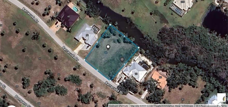 An OVERSIZED BUILDING LOT, just over 1/2 acre.  Located in Placida, Florida, truly a well established & quiet, deed restricted community of Cape Haze East.  It consists of      94 lots, making it a smaller community that offers public utilities & low association dues.  Amberjack Cove Waterway lies behind the property, very shallow but ideal for canoeing or kayaking. Close to shopping, churches, restaurants, banking and many public & private golf courses. And for our water lovers, we invite you to the white sandy beaches on Manasota Key or Boca Grande.  You'll enjoy boating, fishing and shell collecting & let's not forget the magnificent sunsets.
*Once your home is completed, you'll have the opportunity to join a volunteer association, Cape Haze West, CHPOA which offers amenities such as clubhouse & events, boat dock and beach on Don Pedro Island.