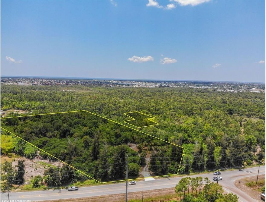 Great location on Taylor Road, between Jones Loop Road and Airport Road in booming Punta Gorda, Florida.  This 8+ acre parcel's zoned Commercial General and Residential.  Located within 3 miles to the Punta Gorda Airport; less than 1+ miles to the I-75 interchange at Jones Loop Road; only 1.6 miles to US 41; and 2.25 miles to Downtown Punta Gorda.