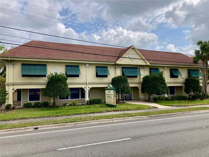 With over 200 feet of front exposure located on the east side of South Ridgewood (US. Hwy1) and just about a mile south of International Speedway Blvd, this professional office building is located in the historic district of Daytona Beach. Get a high ROI and have a turn key income producing property in a fabulous location, being in immaculate condition with the roof replaced in 2020, all 8 HVAC systems/units have been replaced starting from 2014 to 2021. The parking lot (43 spaces plus 4 handicap) was also resurfaced in August of 2021, with the walkways having a miracote coating in December of 2021. The office building features 17 offices on the ground level and 13 office spaces on the 2nd level for a total of 30 office spaces.There are also 2 reception areas, one on the ground floor and the other on the 2nd floor. Your new investment is just a few blocks away from Beach St (downtown Historic Daytona Beach) where the area has been gentrified with new waterfront parks, restaurants, retail shops and condos being built as well. (developer plans to build a 307-unit apartment complex on the north end of Beach Street, between the new Brown & Brown building and Michigan Avenue) In recent years the Brown & Brown Insurance 11-story headquarters in Daytona Beach, Florida, was completed and opened in early 2021, adding even more value to the surrounding area! Across the street from your new investment on the west side of Ridgewood, the city is building the Daytona Beach Fire Station & Administration Building, to be completed in 2026. These improvements in the City of Daytona Beach have further established the area being a hub for professional businesses and offices. All information recorded in the MLS intended to be accurate but cannot be guaranteed.