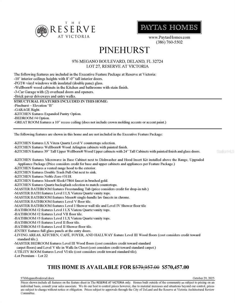 THE RESERVE AT VICTORIA - Residential