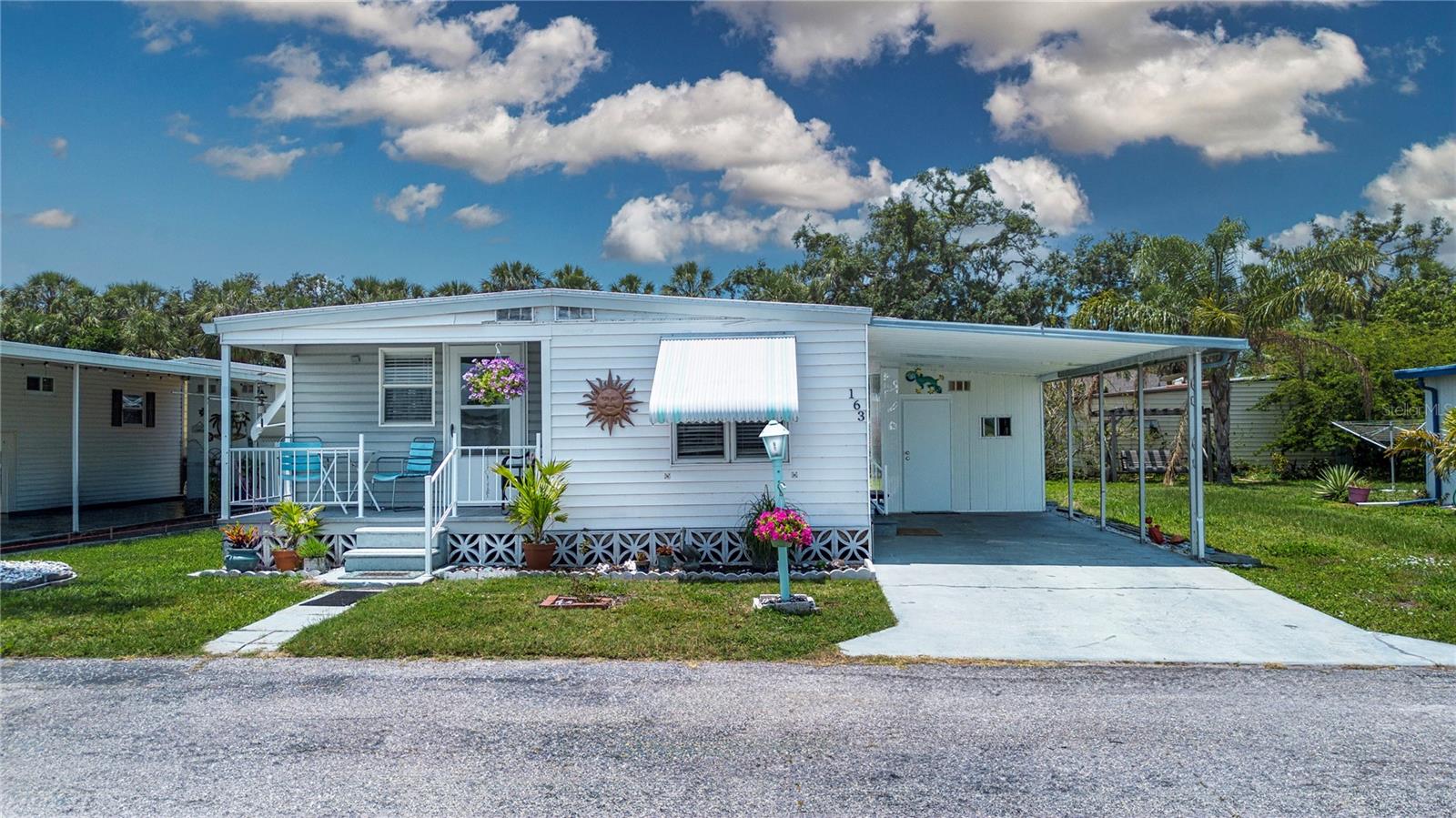 Turn-Key Double Wide in 55+ Skyway Village Estates – Move-In Ready!
Welcome to this beautifully maintained and fully upgraded manufactured home in Skyway Village Estates, a vibrant 55+ retirement community on Florida’s Gulf Coast. This spacious double wide is truly move-in ready and offers comfort, convenience, and a long list of high-quality updates.
The home features a newer subfloor with wood plank tile flooring, fresh interior paint, and custom blinds throughout. The updated bathroom includes a walk-in shower, ADA-compliant toilet, and new mirrors. The primary bedroom accommodates a queen-size bedroom set, and the inside laundry area adds extra convenience. Step outside to enjoy the renovated front porch with durable Trex composite decking, clamshell shutters/awnings, and a large 10x12 shed for extra storage.
Major upgrades include a brand new roof with a 50-year transferable warranty, upgraded electric, new washer and dryer, and a 1-year-old water heater—offering peace of mind for years to come.
Skyway Village Estates, Inc. is a well-maintained community of 181 homes with low HOA fees that cover water, sewer, trash, and lawn care. Located at the intersection of US 41 and 49th Street E, just off I-275, residents enjoy easy access to St. Petersburg, Tampa, Sarasota-Bradenton, and the Gulf Coast beaches. You're also within a short drive of Orlando and major cruise ports, putting the best of Florida at your fingertips.
The community is known for its active lifestyle and fantastic amenities, including a fishing pond, shuffleboard courts, swimming pool, billiards room, and a library filled with games, puzzles, and books. The community center stays lively with regular events like bingo, movie night, crafts, game night, afternoon tea, and more.
Don’t miss your chance to own this turn-key gem in one of the area’s most welcoming and well-located 55+ communities!