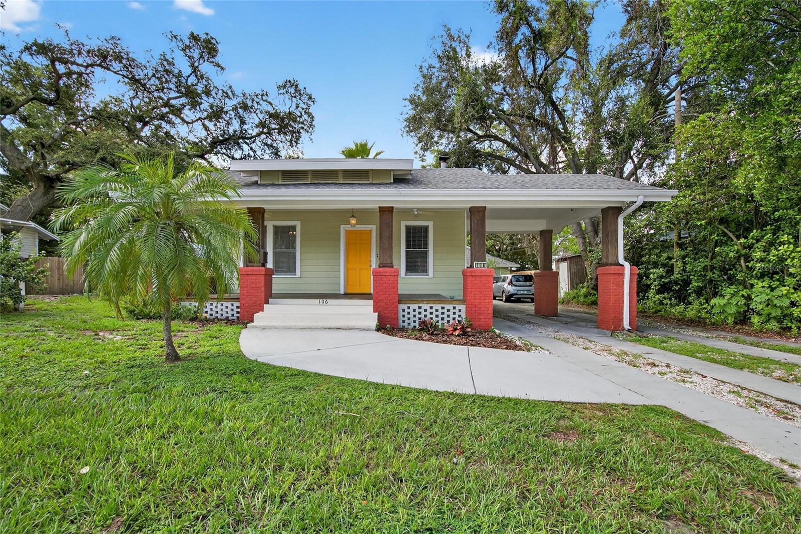 Welcome to this charming 2-bedroom, 2-bath bungalow located in the heart of Seminole Heights—just a short walk to beloved local spots like Trips Diner, Mekenita Cantina, Gulf Coast Sourdough, Bo’s Ice Cream, and more. This home is filled with character and offers a spacious layout including a generous front porch that invites you to sit and enjoy the neighborhood.
Inside, you’ll find a bright and open living and dining area, perfect for entertaining. The kitchen is well-equipped with ample cabinet storage, a gas stove for those who love to cook, and a full-size washer and dryer tucked conveniently nearby. Both bedrooms are comfortably sized, and the primary suite features an expansive walk-in closet and a large en-suite bath with dual vanities and abundant natural light.
Ceiling fans in the bedrooms and living area ensure year-round comfort, and the home also offers plenty of off-street parking, including covered parking. Step out back to enjoy a beautifully landscaped yard with a spacious deck that offers both covered and uncovered areas—ideal for relaxing or hosting guests.
In-law suite in back rented separately.
$35 application fee per adult. $100 admin fee due after approval. Security deposit equal to 1 month's rent. Renter's insurance required.Pet friendly - fees apply.
Call, text, or email to schedule your showing!