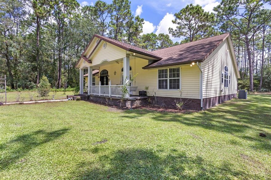 5 Fully Fenced Acres Near The Villages | 5 Outbuildings | No HOA | New Roof. Discover a rare 5-acre homestead property near The Villages with a NEW ROOF being installed in peaceful Sumterville. Located at 1467 County Rd 543A, this 2,640 sq ft single-story home built in 2000 sits on fully fenced, high-and-dry acreage zoned RR5/AG, allowing select farm animals and offering the ideal setting for a hobby farm, workshop property, or private country retreat.

Inside you’ll find 10–11 ft ceilings, hardwood floors, and two fireplaces—a wood-burning stone fireplace and an electric fireplace—creating warm gathering spaces throughout the home. The layout includes 3 bedrooms plus an office, walk-in closets, and generous living areas. The spacious kitchen offers abundant cabinets, counter space, and includes all appliances including a trash compactor.

Outdoor living is a highlight with a large front porch with swing, a screened rear porch, and a gazebo with fire pit and Adirondack chairs included. The five fenced acres provide room for recreation, animals, gardening, and gatherings. The owners have hosted large family events here, including a memorable 3,000-egg Easter egg hunt.

A major feature is the five outbuildings offering excellent flexibility for storage, workshops, hobbies, or equipment.

Features include:

• Five total outbuildings
• Two buildings with electric and mini-split A/C
• Two finished storage structures matching the home with mini-split A/C and full baths (one with kitchenette)
• Additional storage building without power
• Covered parking area

Finished structures are permitted as storage buildings and not included in living square footage but provide valuable climate-controlled workspace.

Property includes two septic systems, private well with recently replaced pump, and high-speed internet availability including satellite and cable.

The land is partially wooded with easy access across the property and offers space for gardens, equipment, animals, or outdoor recreation.

Enjoy peaceful country living while being 20–30 minutes from The Villages, with convenient access to golf, shopping, dining, entertainment, and medical facilities.

With no HOA, fenced acreage, multiple outbuildings, and a new roof being installed, this versatile property offers privacy, space, and flexibility rarely found in Central Florida.

The property’s RR5 agricultural zoning and fully fenced acreage provide flexibility for those seeking a Florida homestead, hobby farm, workshop property, or private country retreat. With multiple outbuildings and open land, there is room for equipment, recreational vehicles, gardening, animals, creative workspace, or outdoor hobbies.

The setting offers the best of both worlds—peaceful rural living with convenient access to growing Central Florida destinations. Nearby The Villages provides shopping, restaurants, golf courses, medical facilities, and vibrant town squares, while the developing Eastport area continues to expand with recreation, dining, and entertainment options.

Properties offering 5 acres, no HOA, multiple outbuildings, and proximity to The Villages are increasingly difficult to find, making this a unique opportunity for buyers looking for space, privacy, and long-term potential in Sumter County.