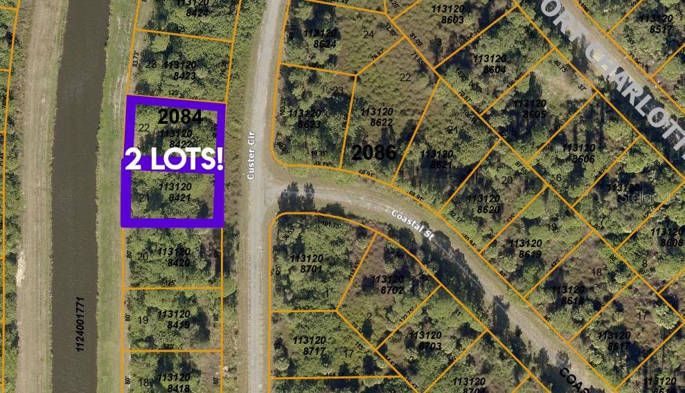 2 future building lots side by side in an upcoming area of North Port! Electric not to far away. Perfect lots to hold for future investment! Lots moving quickly. This area is close to the Charlotte Town Mall, shopping, restaurants & schools. Only 20 minute drive to the gulf Beaches and 15 minutes to downtown Punta Gorda shops and restaurants! Call us today!