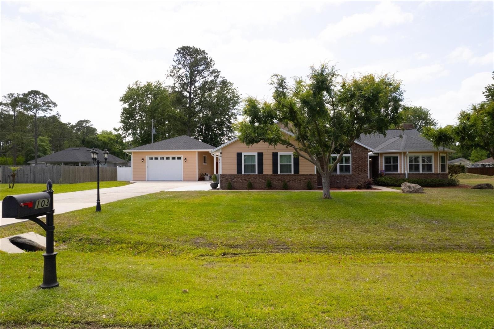 One of a kind! Custom-built, pool home is located within minutes of the hospital. It sits on .57 acres and features: 3 bedrooms 2 bathrooms, two-car garage , engineered Bamboo flooring throughout with tile in the bathrooms, vaulted ceilings, Electrical fireplace, custom indoor plantation shutters, window reading nook, and upgrade master closet. Access the inviting screened-in pool area directly form the master suite or the kitchen/dinning area. Beautifully updated and meticulously maintained home, offering privacy, comfort, and functionality both inside and out. The kitchen has been upgraded with additional cabinetry, quartz countertops, a stylish backsplash, a new sink, modern faucets, and a garbage disposal. Enjoy upgraded LED ceiling lighting, a cozy electric fireplace, and new ceiling fans throughout the home.
A brand-new 22x24 detached garage was added, featuring a hip roof, 12’ wide garage door with windows, insulation, and an attached 6x24 covered porch with ladder access—ideal for storage or a workshop. The garage includes a separate entry mother-in-law suite complete with a full bathroom, perfect for guests, extended family, or rental potential.
The screened-in swimming pool has been enhanced with a new pump, filter, and pool lighting for year-round enjoyment. Additional updates in 2024 include:
New septic tank and drain field
Full exterior paint
New energy-efficient windows
Two new front entry doors
Hot water circulating pump
Full-house gutter system
This move-in-ready home is a rare find with thoughtful upgrades, expanded living space, and plenty of room to roam and relax in a private setting.Don't miss out this rare opportunity to own property in the Colonial Pines subdivision.
