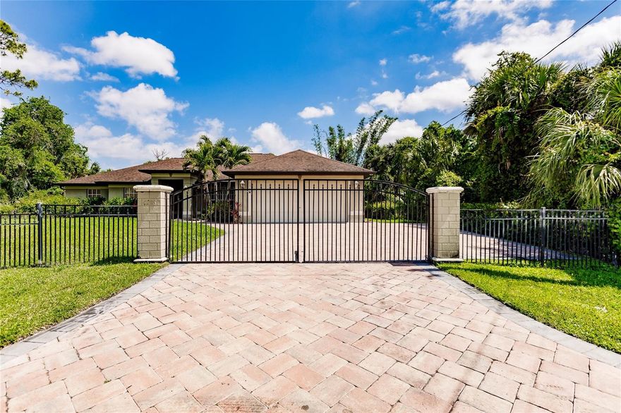 Short Sale. Spacious 4-Bedroom Pool Home in Beautiful North Port – No Flood Insurance Required! This stunning 4-bedroom, 2-bathroom home offers over 2,200 square feet of air-conditioned living space with a bright, open floor plan ideal for entertaining and everyday comfort. Enjoy peace of mind with a newer roof and A/C, plus a whole-house reverse osmosis system for pristine water throughout. Relax in your private screened-in pool and appreciate the privacy of a fully fenced and gated yard, along with hurricane shutters for added storm protection. Situated in Flood Zone X, this property is high and dry—most lenders will not require flood insurance. Conveniently located near Gulf beaches, the new Costco, and the Atlanta Braves Spring Training facility, this home also features a spacious 2-car garage for ample parking and storage. Don’t miss this incredible opportunity—schedule your showing today!