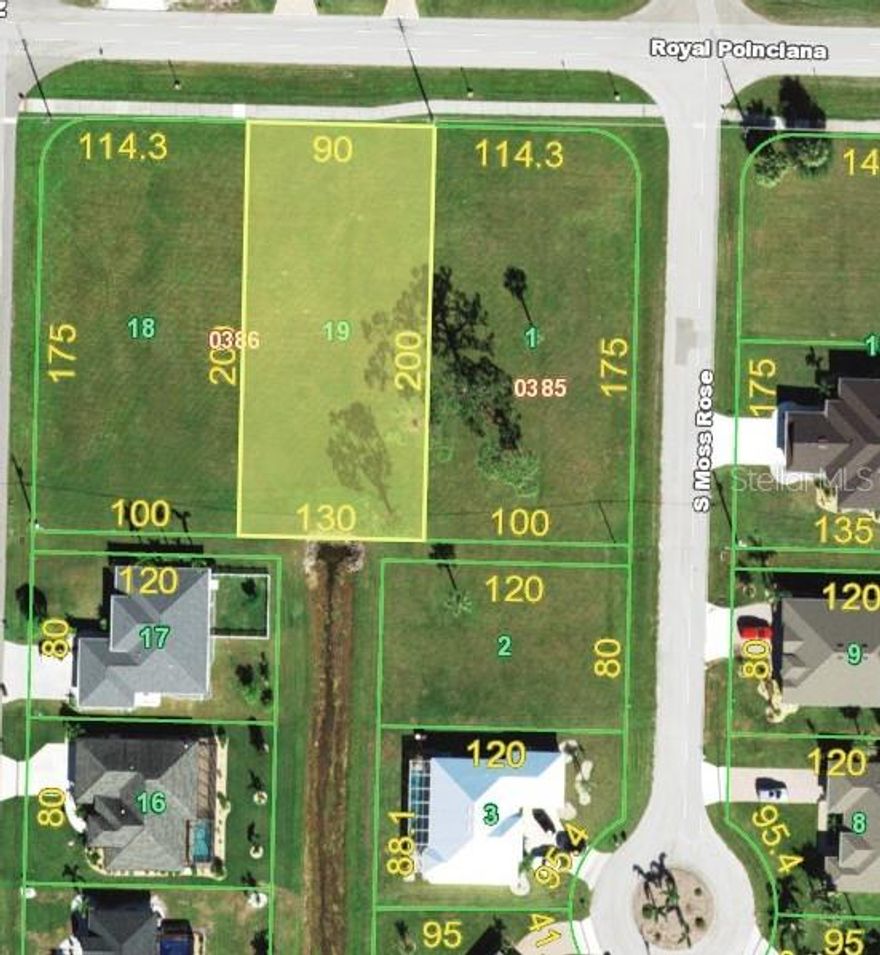 Welcome to 811 Royal Poinciana, a, RARE, ~ 100’ x 200’ CLEARED, MULTIFAMILY Zoned lot (or build Single Family Residential) in one of The City of Punta Gorda’s most coveted neighborhoods – Burnt Store Meadows.

Almost a half-acre of BUILDER READY dirt with recently performed Boundary and Topographic surveys in hand.

This lot’s rear enjoys a 700’ straight viewshed down a 40’ wide drainage greenway canal eclipsing at preserved wetland habitat, while the front shares western sunset views over Charlotte Harbor State Park (Bird heaven!). Beyond City Public Potable Water, Sewer and Electric at your doorstep, this lot is walking distance from the State Park’s entrance, home to over 70 MILES of shore adjacent trails. Within 10 minute drive of Fishermen’s Village, Burnt Store Meadows offers a perfect mix of boating / recreational adjacent access and a growing, small town living scene along the Peace River. Spark the imagination (either Single Family Forever Home, Multi or combine with 7400 South Seagrape Rd…), bring your builder and discover the riches of coastal living in Punta Gorda.

Beyond 811 Royal Poinciana, inquire about the other CLEARED, Public Utility buildable lots in Punta Gorda that the Owner has available for purchase.