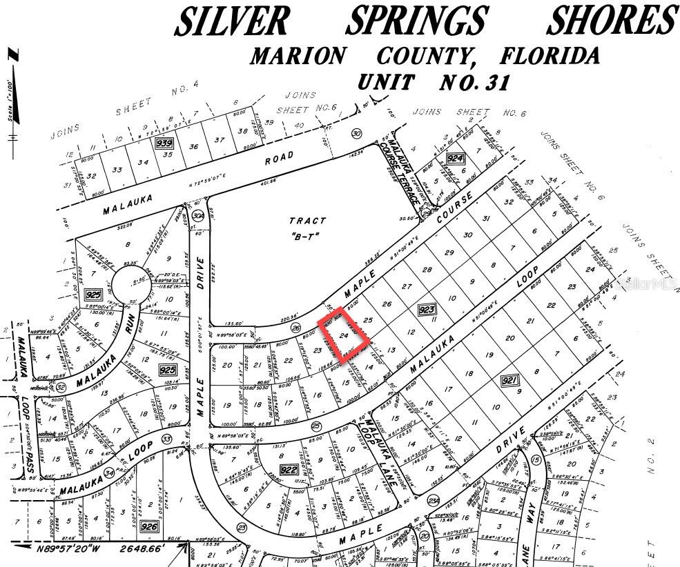 SILVER SPRINGS SHORES UNIT 31 - Land