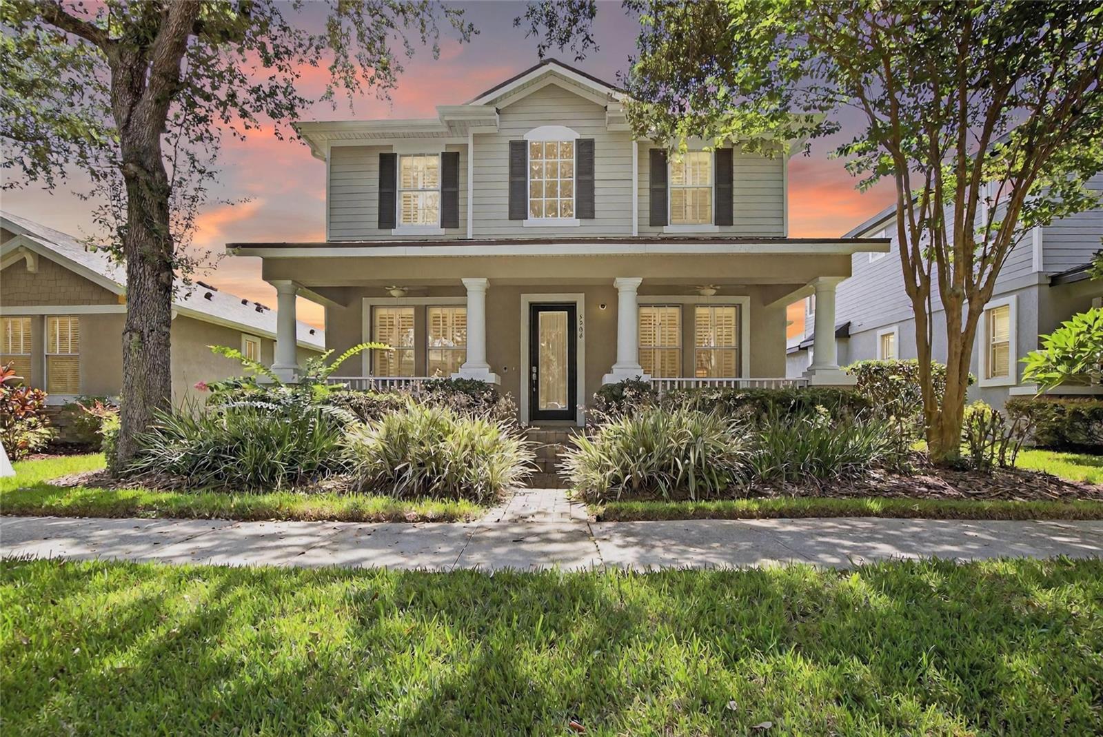 Located in the highly desirable Town Center area of Fishhawk! Projector w/100” drop-down screen will be left in the homes upstairs bonus area/media room. Keyless entry with self-locking system. As you walk through the front door you are greeted by a nice foyer, a versatile formal dining room or living room with in wall wine rack and a large den/office. Master bedroom suite along with another full bath and bedroom are on the first floor. The open eat-in kitchen has corian counters with granite backsplash, island, bar seating, gas range, stainless appliances and cherry wood cabinets. Upstairs has two more bedrooms, bonus area and full bathroom. Off the kitchen is your family room that leads out to the screen lanai which is complete with an outdoor mounted flat screen television that will also be left with the home for you to enjoy. Fully fenced yard! Large three car rear loading garage with keyless entry and remotes. Plantation shutters throughout the home and the list goes on! This home has it all! Must see before it is gone! Pets welcome upon approval. Lawn care is included. Partially furnished option at $3800.00. Call agent for details. At time of move-in, tenant costs will include a processing fee of $125.00 along with rent and deposit