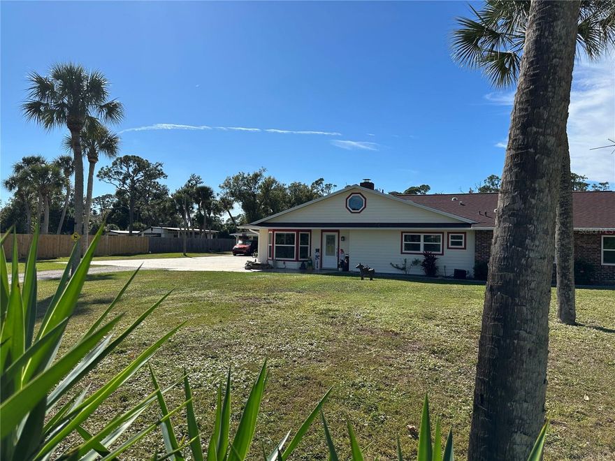 A little bit of paradise sitting on 2.3 acres. With palm trees and a lush lawns. This spacious house has 4 bedrooms 2 bathrooms. Open plan Kitchen/Living Room. Dining Room, Small Office. Large Utility and a large Pole Barn. This is a great family home.
This home has been totally re-modelled. Newer Roof, New Kitchen, New Floors, Painted Throughout. Complete new A/C system. New Updated Electrical Panel in the house and in the Barn. New Pool Heater (2025) Pool & Pool Cage Installed 2018. Hurricane Windows and Doors. New Hardie Board Siding. The center of the main Barn has been insulated and has A/C. There is enough room for three cars. There is also a concrete slab at the rear of the barn, which is ideal for an hydraulic lift. There are also two attached side barns. One is ideal for a horse with a stable door. The other side is great for storage. The rear of the property is laid to lawn, there is hard standing area suitable for Trailers or RV storage. Most of the property is fenced in with Electric gates at the front. The property does have a electric dog fence to keep any puppies safe should you wish. You will fall in love with this wonderful home.