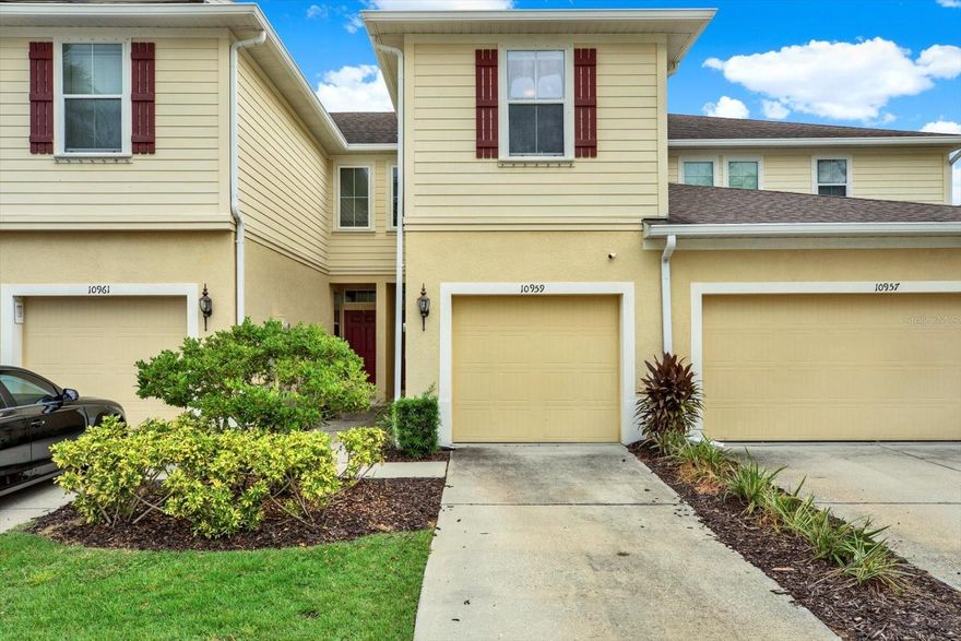 Welcome home to 10959 Verawood Drive in beautiful Riverview, Florida — a spacious and inviting 3-bedroom, 2.5-bath townhome offering nearly 1,700 square feet of comfortable living. From the moment you step inside, you’ll appreciate the open and functional layout, thoughtfully designed for both everyday living and entertaining.

The main level flows seamlessly from the kitchen to the dining and family rooms, creating a warm, connected space filled with natural light. The kitchen offers abundant cabinetry, modern finishes, and a large breakfast bar that’s perfect for casual meals or gathering with friends and family. Upstairs, you’ll find generously sized bedrooms that provide plenty of privacy and versatility, along with a loft — ideal for a home office, media room, or play area. The primary suite features a walk-in closet and ensuite bath for added comfort and convenience.

Enjoy low-maintenance living in a beautifully maintained, gated community just minutes from shopping, dining, major highways, and top-rated schools — all while enjoying the tranquility of a peaceful neighborhood setting.

Located in the sought-after Lucaya Lake Club, residents enjoy resort-style amenities centered around a sparkling 78-acre private lake. Spend your weekends kayaking, fishing, or simply strolling along the water’s edge. The lakeside clubhouse serves as the heart of the community, featuring an event lawn, resort-style pool with cabanas and zero-entry access, and a fun splash park for the little ones. Stay active in the state-of-the-art fitness center overlooking the lake, or unwind at one of the many playgrounds, parks, and scenic walking trails. A community boat ramp, floating dock, and guard-gated entrance add to the comfort, security, and luxury of everyday life.

Don’t miss the opportunity to experience this special townhome and the vibrant lifestyle that comes with it — schedule your showing today!