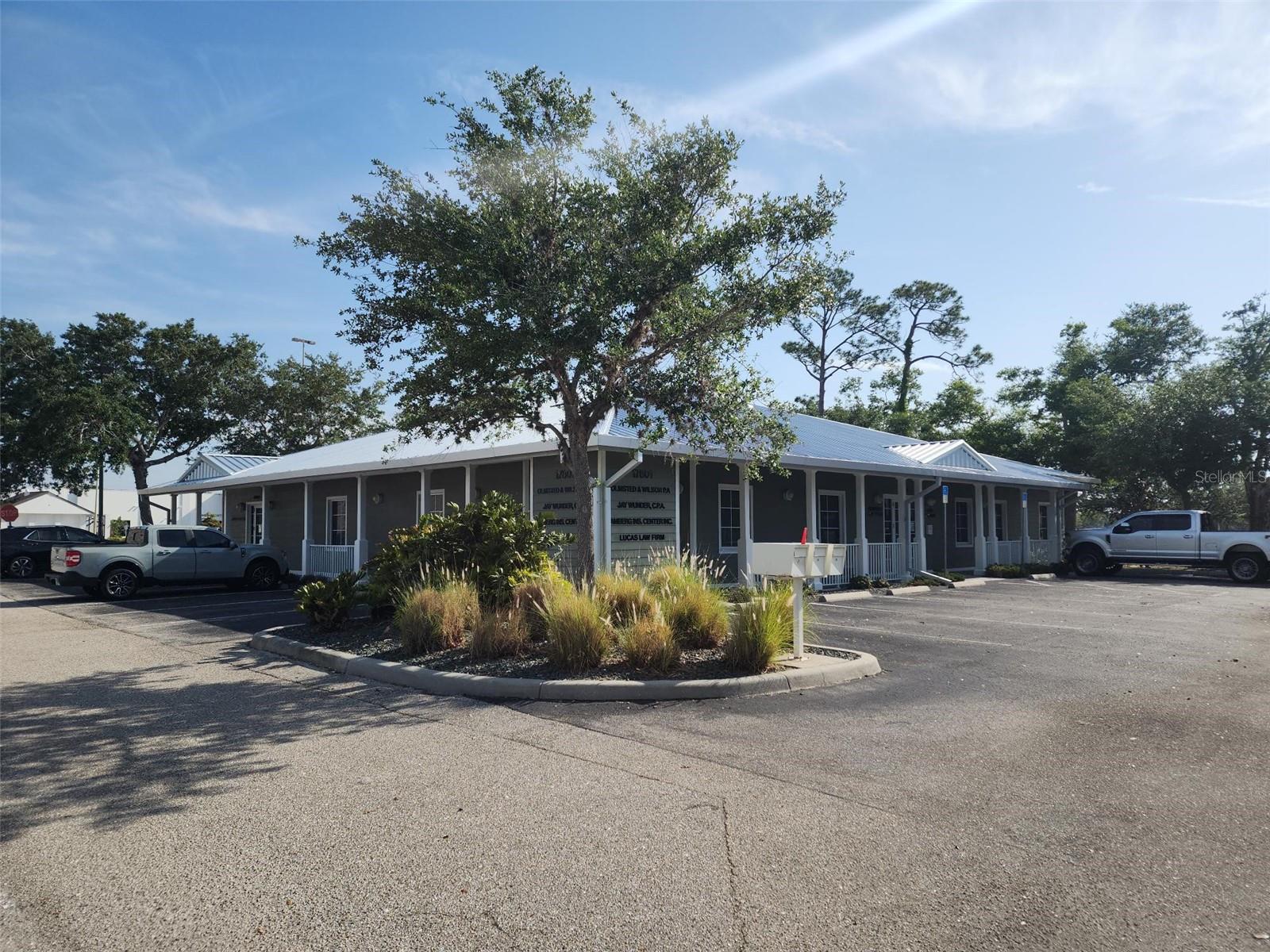 This well-maintained, multi-tenant office building presents a compelling investment opportunity. The property consists of three suite single story building with a total leasable area of approximately 5,850 s.f.
Key Features: Current Occupancy: 79%. Tenant in Suite C, containing 1,700 s.f. is leaving. However, the law firm that was part of developing the property in Suite A containing 2,900 s.f. is staying.
Building Condition: Metal roof, well maintained property with good lanscaping and great appeal.
Parking: On-site parking as well as a parking easement for 9 spaces in the adjacent parking lot.
Zoning: Commercial General
Location Benefits: Proximity to major highways and local amenities. Nearby are the County Administration Buildings, Charlotte County Schools Administration Building, the local mall, Wal-Mart, as well as many other national retailers and restaurants.
Storage: Approximately 1,600 s.f. of second floor storage in addition to the 5,850 s.f. of first floor office. There are entry points for units A & C and it is divided.
Investment Highlights:
Ideal for investors seeking a well maintained building in a great location, but also available to an owner occupant who would benefit from an office as well as rental income.
Opportunity for value-add through new leasing.
Whether you're an owner-occupier looking for partial use or an investor seeking long-term passive income, this multi-tenant office building offers both flexibility and growth potential.