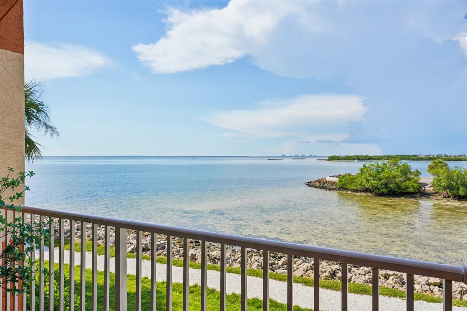 Culbreath Key BAYFRONT living in the heart of Tampa! This updated gated, maintenance-free waterfront home offers a secure one-bedroom, one-bath open floor plan with impact doors and covered entry. It's floor plan is designed for vast water views and daily reprieve from the hustle and bustle of the city. Enjoy the tranquility of Tampa Bay with daily sea-encounters including dolphins, manatees, crabs and the most REMARKABLE SUNSETS directly into the horizon. The sounds of seabirds from your private covered balcony (with storage) fill your soul with gentle uplifting song.
Inside, you'll find a full-size washer/dryer, a spacious primary suite with a roomy walk-in closet, and large windows that bring in natural light and sparkling water views. Community amenities include a pool, fitness center, clubhouse, kayak launch, trails, covered parking garage, car wash, elevator, and on-site management.
Culbreath Key Bayside has passed its engineering report, features new roofs, and maintains reasonable fees. Pet-friendly, with a one-year ownership requirement prior to leasing. Experience the best of waterfront living just seconds from Tampa's dining, shopping, and entertainment. Floor plan and walk through tour listed. Not local to see the property? Real time video tours are no problem!