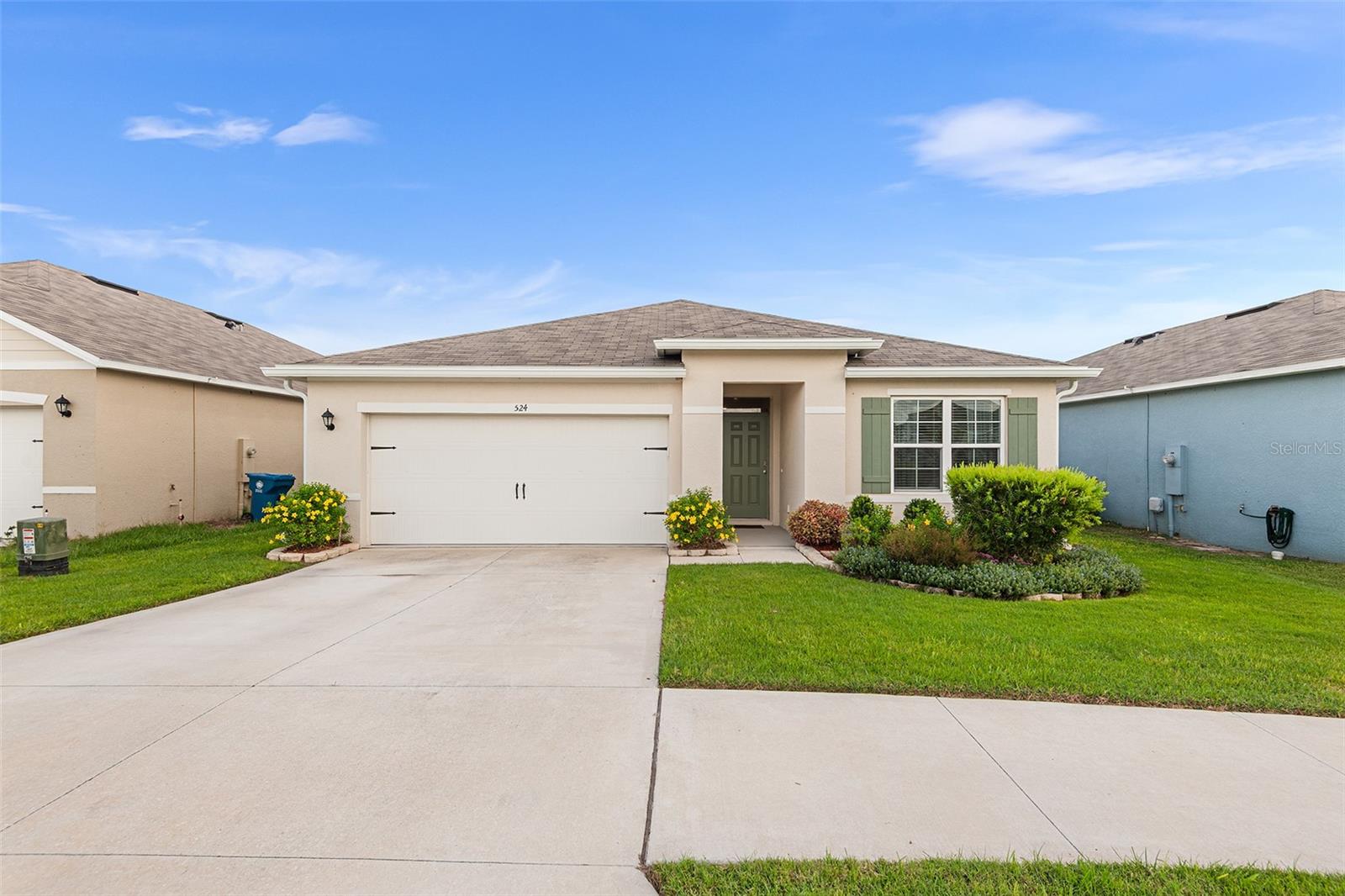 Immaculate 2022-Built 3 Bedroom Home with Extended Lanai & Privacy Fence! Step into this like-new 3 bedroom, 2 bath home where style and functionality come together effortlessly. Built in 2022 and impeccably maintained, this home is surrounded by beautiful lush landscaping and offers great curb appeal from the moment you arrive. Inside, the open floor plan creates a welcoming flow between the living, dining, and kitchen areas. You'll love the stainless steel appliances, huge pantry, and spacious island that’s perfect for gatherings. The primary suite offers a relaxing retreat with a walk-in closet and private en-suite bath. Enjoy the outdoors on your extended lanai, overlooking a fully privacy-fenced backyard—perfect for kids, pets, or peaceful evenings under the stars. With thoughtful upgrades, a modern layout, and no detail overlooked, this home is truly move-in ready. Why wait for new construction? Come see it for yourself!