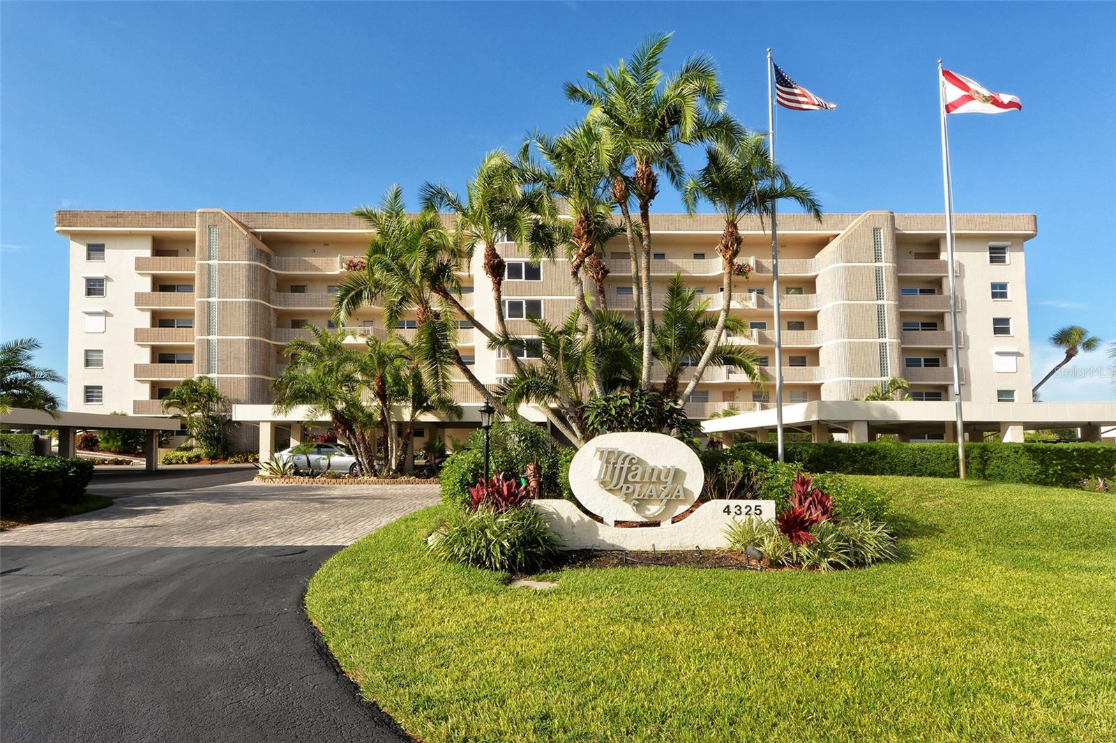 Breathtaking Gulf Views & Sunset Serenity. Welcome to Tiffany Plaza, a mid-rise offering just 41 residences. This rarely available turnkey 3-bedroom, 2-bathroom beachfront condominium offers front-row seats to spectacular Longboat Key sunsets. The spacious residence includes a private balcony with spectacular water views, in-unit washer and dryer, secured elevator access, assigned covered parking & a private storage closet on the ground level. Many upgrades have been made to this residence. Enjoy a refined coastal lifestyle with exceptional amenities including a clubhouse, heated swimming pool, BBQ grilling area, tiki hut storage area for beach furniture, lushly landscaped sidewalks, & direct beach access. Additional conveniences include on-site management & supplementary laundry facilities. Nestled in a coveted mid-key location, Tiffany Plaza is just moments from Publix, CVS, shopping, dining, the public library, post office & townhall. Bayfront Park is just down the street where you'll find 2 dog parks, tennis and pickleball, fitness and yoga classes as well as a beautiful park to enjoy and watch the sunrises. St. Armands Circle & the cultural vibrancy of downtown Sarasota are just a short drive away. Whether you're looking for a permanent residence or a vacation home, look no further, you've just found it!
