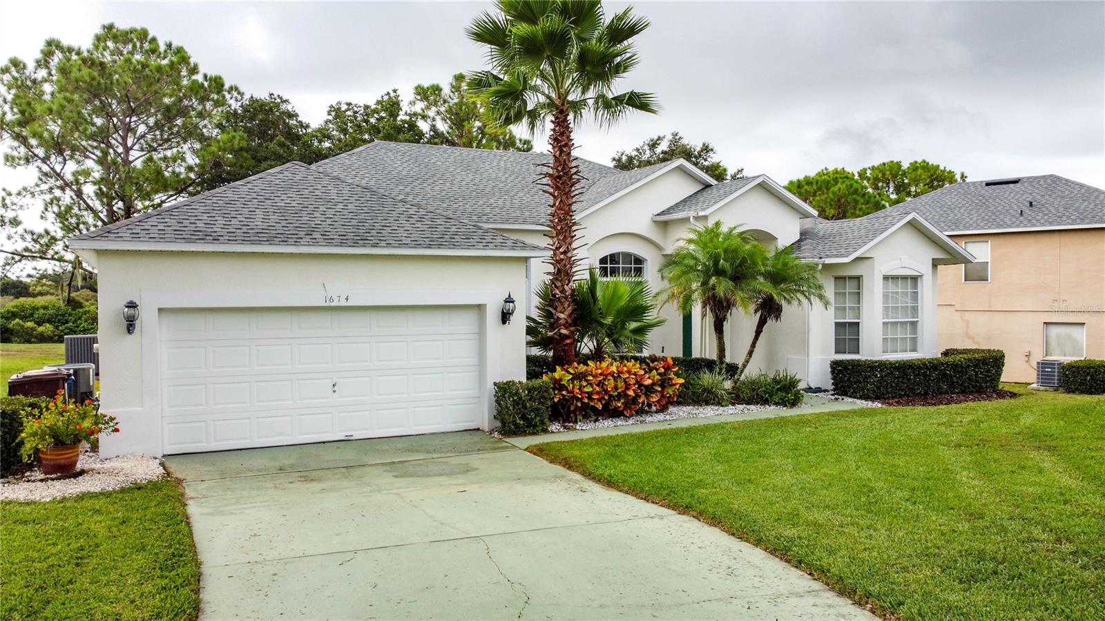 Welcome to 1674 Waterview Loop in the prestigious, gated community of Southern Dunes Golf & Country Club. This beautifully maintained and fully furnished four-bedroom pool home offers over 2,000 square feet of living space and some of the most desirable views in the neighborhood. Rarely used as a second home, it showcases thoughtful upgrades and a true sense of privacy with sweeping views across the golf course and mature landscaping.
Recent improvements provide peace of mind, including a 2023 ROOF, 2020 AC, 2025 WATER HEATER, and 2022 POOL HEATER. The bright kitchen was updated recently with quartz countertops, tile backsplash, and a charming breakfast nook framed by a wrap-around picture window to enjoy the views with your morning coffee. The Refrigerator was replaced in 2024. The split floor plan is both practical and inviting. The spacious primary suite features direct pool access, dual vanities, a garden tub, separate shower, and private water closet. To the front of the home, a formal living and dining area open to the pool through sliding doors, while a more casual family room overlooks the sparkling pool and golf course. Three additional bedrooms and two full bathrooms provide plenty of space for guests.
The outdoor area is a highlight, with a covered lanai for year-round entertaining, generous deck space for soaking up the Florida sun, and a heated pool and spa with serene golf course views. A long driveway accommodates three cars in addition to the two-car garage.
Southern Dunes offers 24-hour guard-gated security, a newly updated driving range, tennis courts, fitness center, and a clubhouse with restaurant and bar. The community is also zoned for short-term rentals, making this an excellent opportunity for a vacation retreat, investment property, or full-time residence. Ideally located near shopping, dining, and healthcare, with easy access to Disney, Universal, Legoland, Tampa, and both coasts, this home truly combines value, comfort, and location. Schedule your private showing today and discover why Southern Dunes remains one of Central Florida’s most sought-after golf course communities.