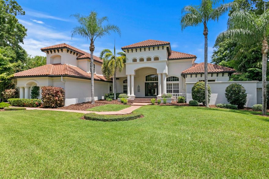 Spectacular Reites-Fernandez, custom executive estate, located in Avila, Tampa Bay’s premier 24 hr. guard gated, golf and country club community. Offering ¾ acres, with lake views, situated on the coveted cul-de-sac of Sierra De Avila. Built in 2001, and totally renovated in 2016, this mostly single-story home features 5- Bedrooms, 7 Baths, formal living room, dining room, formal office, gym, game room/in-law suite (5th Bedroom) complete with kitchenette, with ice maker, beverage cooler, wine cooler, sink, and also a huge upstairs Bonus room, with bath, suitable for a media room, or private upstairs suite... (Lots of flex space). This home is perfect for the Florida lifestyle! The inviting entry, with high ceilings, takes your breath away with views of the bright open floor plan, and sparkling heated, salt-water pool and spa. The heart of the home with its gourmet kitchen opening to the family room, and breakfast area, opens to the pool and lanai. Be prepared to enjoy the luxurious Owner’s wing where you will pass the office, gym, then enter the private oasis with a marble garden bath, dual sinks, and very spacious custom closet. Additional home features include, spacious rooms throughout, high ceilings, En-suite bedrooms, large custom closets, custom cabinetry, built-ins, crown moldings, plantation shutters, designer fans and lighting, spectacular pool package with pavers, large lanai, outdoor shower, ceiling speakers in most rooms, security system, oversized 4-car garage with sink, storage closet,  and much more!! FLOOD ZONE X!