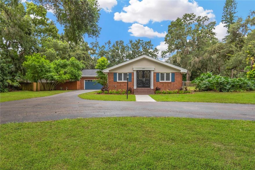 Welcome to 209 Cindy Lane — a rare opportunity to own over an acre of private, shaded property right in the heart of Brandon. Tucked away on a quiet, established street with no HOA, this beautifully updated single-story home offers the space, comfort, and privacy that’s increasingly hard to find in such a central location.
This 4-bedroom, 3-bath home spans 2,394 square feet and has been thoughtfully renovated with both style and function in mind. The open kitchen is a standout, featuring solid maple cabinetry, tile countertops, a built-in oven and microwave—perfect for gathering with friends and family. The living areas are warm and inviting, with rich wood flooring and a charming brick wood-burning fireplace adding to the home’s character.
What truly sets this home apart is the incredible outdoor living space. A large screened-in pool and patio area becomes your personal retreat—surrounded by mature oak trees, lush landscaping, and total privacy. Whether you're relaxing in the shade, swimming, or entertaining guests, this space is designed for year-round Florida living. The oversized lot also offers plenty of room for gardening, pets, play, or even boat or RV storage—something nearly impossible to find in Brandon’s core.
Major systems have been recently upgraded for peace of mind, including a brand-new roof, HVAC system, and ductwork in 2025. The attached 2-car garage includes a workshop area, and the home is on well and septic, offering lower utility costs and added independence.
This is your chance to enjoy quiet, spacious living without sacrificing convenience—just minutes from shopping, dining, I 75, and everything Brandon has to offer. Properties like this are incredibly rare. Don’t miss your opportunity to make this private estate your forever home.