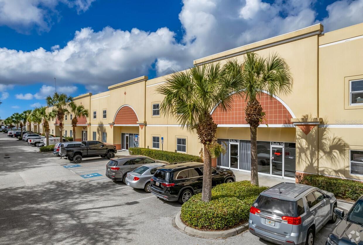 Excellent industrial warehouse space available for rent in Sarasota Business Center, conveniently located minutes to I-75. This unit offers 1,710 sq ft of warehouse space along with 608 sq ft of ground floor offices and reception area, along with an additional 638 sq ft of mezzanine space with two storage closets. The total leasable space of 2,956 sq. ft. is fully climate controlled by one central AC unit and one mini split system. Extremely versatile space that would be ideal for light manufacturing, multiple office operations, or any combination of the two. This is a very clean, move-in ready unit! Ground floor offices and reception area have beautiful wood floors and the warehouse bay has a freshly epoxy coated floor. Overhead fire suppression throughout entire unit. Ceiling clear height is 16 ft and warehouse overhead door is 10 ft wide X 12 ft tall. $20 sq ft, NNN. Owner is flexible regarding lease time period.