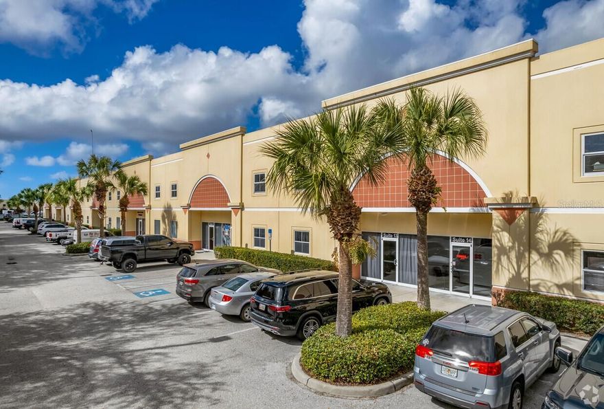 Excellent industrial warehouse space available for rent in Sarasota Business Center, conveniently located minutes to I-75. This unit offers 1,710 sq ft of warehouse space along with 608 sq ft of ground floor offices and reception area, along with an additional 638 sq ft of mezzanine space with two storage closets. The total leasable space of 2,956 sq. ft. is fully climate controlled by one central AC unit and one mini split system. Extremely versatile space that would be ideal for light manufacturing, multiple office operations, or any combination of the two. This is a very clean, move-in ready unit! Ground floor offices and reception area have beautiful wood floors and the warehouse bay has a freshly epoxy coated floor. Overhead fire suppression throughout entire unit. Ceiling clear height is 16 ft and warehouse overhead door is 10 ft wide X 12 ft tall. $18 sq ft, NNN. Owner is flexible regarding lease time period.