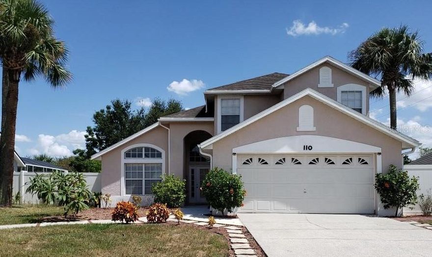 PRICE REDUCED!!!! Beautiful 3/4 bedroom 2 1/2 bath home with a loft/office in Bentley Oaks. BRAND NEW 30-year architectural shingle roof. Screened in Lanai with sparkling pool and water feature. 2 car garage with opener and possible 4th bedroom. Walk into a spacious living/dining room with an open vaulted ceiling extending to the family room. Great for entertaining. Close to I-4 with easy access to Walt Disney World, Universal and the Beaches. Close to shopping and restaurants. The family room opens onto the pool deck. Former builders model home with original sales office/possible bedroom. Spacious kitchen with granite counter tops. The upstairs bedrooms are off of the loft/study/office. Inside Laundry room. Great floorplan. Large downstairs master bedroom with large master bath.