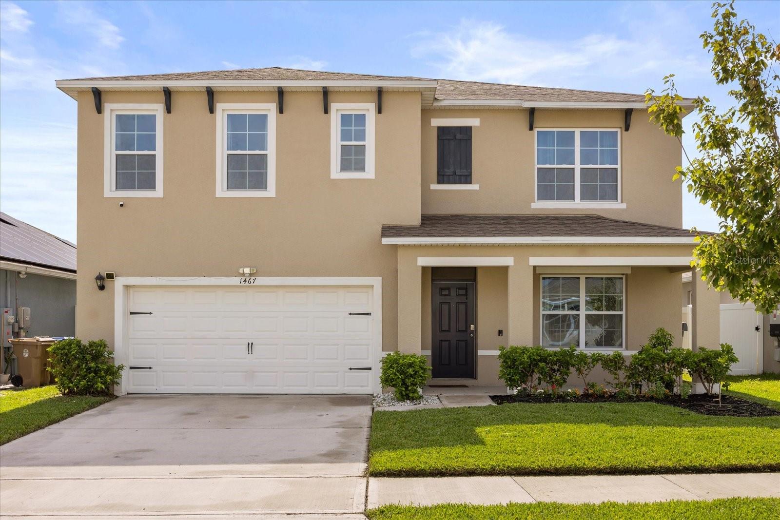 Welcome to this spacious 5-bedroom, 3-bathroom home built in 2021, located in the highly sought-after Kindred community in Kissimmee. With over 2,600 square feet of living space, this thoughtfully designed home offers room for everyone. Downstairs, you'll find a full bedroom and bathroom—perfect for guests or multigenerational living—as well as a bonus flex room ideal for a home office, gym, or playroom. Upstairs features a generous loft space, offering even more room to spread out and make it your own. The open-concept kitchen and living area are perfect for entertaining, and the large backyard includes garden boxes already in place—ready for you to grow your own vegetables or flowers. Enjoy all the amenities Kindred has to offer, from resort-style swimming pools and fitness centers to playgrounds, parks, and community events that truly bring neighbors together. This is more than just a home—it’s a lifestyle. Come see it today!