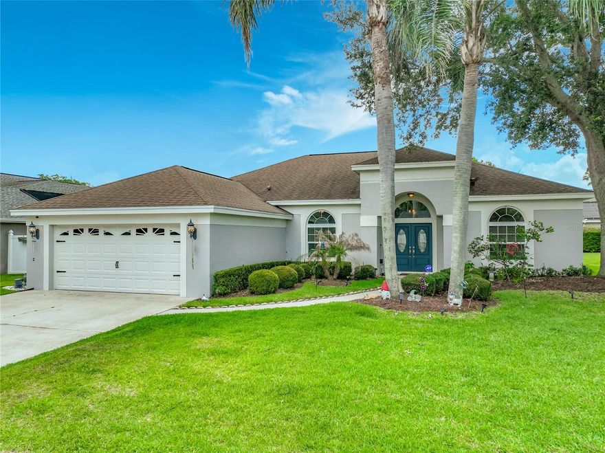 Well kept 3 bedroom 3 bath home in popular community. No carpet. Full pool enclosure with planted shrubs for privacy.