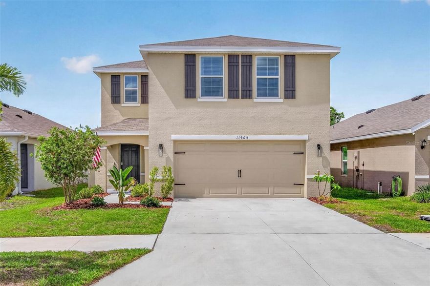 LAKEFRONT living in the heart of Riverview! This newer construction 4 bedroom, 2.5 bathroom home offers 2,328 sqft of thoughtfully designed living space with a 2-car garage and peaceful water views you’ll enjoy year-round. Situated in a desirable HOA community, this property is walking distance to community amenities and perfectly positioned with no rear neighbors EVER! You can feel confident in all the major systems being newer, roof (2023), water softener (2024), HVAC (2023), water heater (2023), PEX piping throughout.
 
Inside, you’ll find an open and functional floor plan ideal for both everyday living and entertaining. The home also features a water softener system, fenced-in backyard, and modern finishes throughout. Centrally located with easy access to Tampa, St. Petersburg, and Sarasota. ~35 minutes to MacDill Air Force Base. This home combines comfort, location, and lifestyle all in one.'
Enjoy the best of Florida living with lakefront sunsets, community amenities, and a central location close to shopping, dining, and major commuter routes!