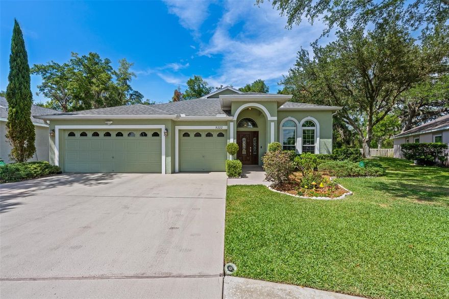 Spacious and beautifully updated, this 4-bedroom, 2.5-bath home with a 3-car garage sits on a tree-shaded lot with lush landscaping. The thoughtfully designed one-story layout offers a traditional feel with a large formal living room and dining room, complemented by an open-concept kitchen and great room—perfect for everyday living and entertaining. Sliding glass doors lead to a screened-in lanai overlooking a private, shaded backyard.
The eat-in kitchen features 42" cabinetry, a built-in pantry with convenient pull-out shelving, and a large island ideal for hosting and meal prep. All 2.5 bathrooms have been recently renovated with quartz and granite  countertops, designer tile, and frameless shower doors in the luxurious primary suite. The spacious primary bedroom includes a huge walk-in closet and a spa-like ensuite bath.
This home offers exceptional storage throughout, including ample closet space and a 3-car garage. Major updates provide peace of mind: gutters (2021), A/C (2022), water softener and reverse osmosis systems (2019 & 2021), water heater (2023), and roof and windows replaced approximately 10 years ago.
Located in the desirable Englewood section in Lake Bernadette community, residents enjoy low CDD and HOA fees along with fantastic amenities, including a clubhouse, pool, tennis and sports courts, fitness center, community room, and golf course. Conveniently situated in Pasco County near the Wesley Chapel border, with easy access to new hospitals, shopping, dining, and a quick commute to downtown Tampa.