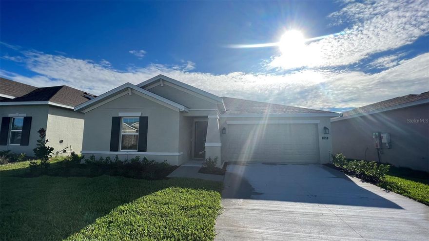 Be the first living this New Home. Experience one of Astonia’s best open plans with 3 bedrooms and 2 bathrooms, the Dover is perfect for growing families. The open kitchen has a large pantry and overlooks the family room and cafe, making it easier to bring everyone together for meals or family time. Enjoy your morning coffee on either the covered front porch or the back patio just off the cafe. The owner suite features an oversized walk in closet and his and her sinks. A 2-car garage provides convenience as well as additional storage if needed. This home comes fully equipped with Everything Included Features like new appliances, quartz countertops throughout and tile flooring in the wet areas. This Ecosmart home has solar power to offset the electric bills. Welcome to Astonia, a masterplan community of new single-family homes for sale in the fast-growing city of Davenport, FL. Perfectly located near great shopping and dining at Posner Park. With proximity to I-4, residents enjoy easy access to world-class theme parks, golf courses and peaceful adventures amidst Florida’s great outdoors. Amenities include a resort-style swimming pool, playground and more for recreational fun.