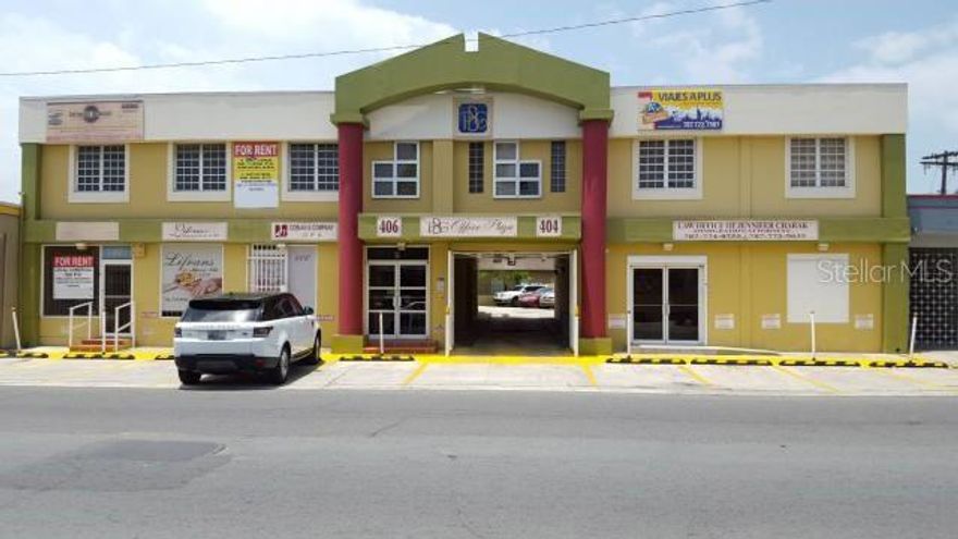 Office building available for sale $1,850,000. The building sits on 4 properties at 404 and 406 Andalucia, 1002 Alesia and 403 Arabia. It is comprised of 12 office spaces and 25 parking spaces which produce $12,450 per month rent.