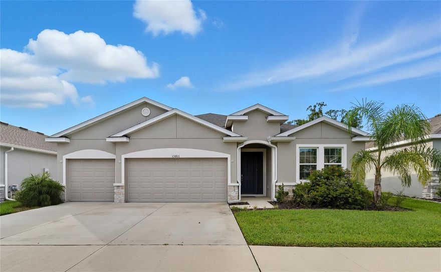 FOR RENT or SALE. Single story 2023 SMART HOME with 2,372 square feet, 4 bedrooms, 3 full bathrooms and 3 car garage with no backyard neighbors and beautiful views. Enjoy the sunset from the comfort of the patio. LAWNCARE INCLDUED. The community of Heritage Hills is minutes to downtown Dade City and close to everything Wesley Chapel has to offer.  Tenants responsible for Electric/Water/Trash/Internet. Each Person 18+ pays application fee. Applicants will be checked/verified for the following: credit, income/assets, evictions, background screening, previous residence history, employment. Renters Insurance Required. FOR SALE MLS ID TB8415101.