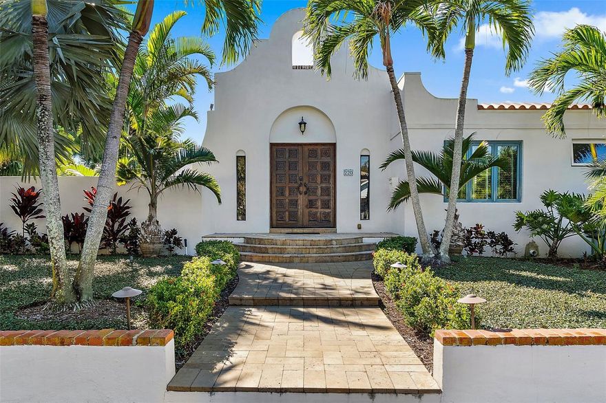 Price improvement to reflect recent appraisal. Don't miss this beautiful "one of a kind" Mediterranean compound in Historic OLD NORTHEAST close to downtown St. Pete!  This private, yet urban dwelling is nestled on a double lot and currently features three totally separate living dwellings inclusive of the 3/2 main home, an adjacent 2/1 "Annex" that shares walls which can easily be opened to create one large home, the "NEST" a recently renovated 1/1 garage apt over the workshop that could be "reverted back" to a 2-3 car garage.  There are several outdoor seating areas, including the screened "Aqua Lounge" with a gas see-through fireplace overlooking the travertine decked pool, a great place to relax or dine.  Attached to this space is an oversized one car garage with access from the alley  The main 3-bedroom, 2-bath home is a NARI award winning Strobel renovation and includes an addition with many great details. Features include the gorgeous oversized vintage entry doors, decorative exposed beams, a faux fireplace-feature set up for electric insert, an open floor plan inclusive of living, dining and a beautiful kitchen with gas for those who love to cook!  Five custom arched Cantera doors with remote screens overlook a fully fenced-walled, topical back yard.  All roofs and HVACS are less than 5 years old.  For year-round swimming, the saltwater pool is heated and features and installed FASTLANE PRO from Endless Pools, mostly operated by the Solar Panels.  This tropical paradise incudes 21 species of palms and multiple orchids.  Like to garden?  Hidden in the back you'll find a caged shed and vegetable garden area with raised shelving.  This special property is conveniently located in the highly sought after OLD NE neighborhood which is close to downtown St. Petersburg, Waterfront parks, restaurants, Museums, theater, Crescent Lake, and shopping.  Also convenient to 1-275 and several international airports.  You don't want to miss this one!