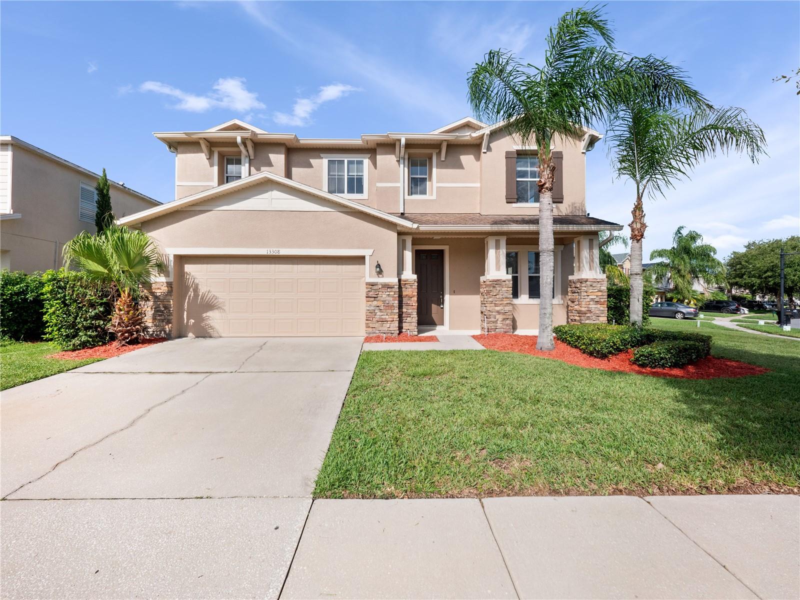 Great pond view home located in Eagle Creek Golf community. Gated community with 24 hour security guard at entrance. Open floor plan w/ newer flooring- Life proof wood vinyl. Specious 4 bedroom 2.5 bathroom home with open kitchen and stainless steel appliances. Formal living/dining/family rooms; eating space in kitchen, overlooks pond in rear. All bedrooms are upstairs with large loft area. Lawn maintenance included. Easy access to 417 and major roads, minutes to medical city, schools, shopping, restaurant, Orlando International airport. NO PETS.