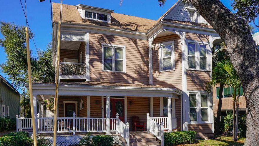 Prime opportunity in the heart of South Tampa’s coveted Hyde Park district, this RO-1 zoned property offers exceptional flexibility for a residential office, professional use, or income-producing layout with rentable rooms, all within a short distance to Hyde Park Village, Channelside, Harbor Island, and Davis Islands. Known as the historic Lowry House at 333 Plant Ave, this beautifully restored property blends timeless character with modern functionality and is part of Tampa’s preservation history, originally built by Sumter Lowry, a prominent early civic leader. The well-maintained structure features six spacious, light-filled offices, a conference room, welcoming reception area, large kitchen, full and half baths, multiple file and equipment storage rooms, plus additional attached storage. Both the reception and conference rooms can easily function as private offices, while dual front entrances and a rear exterior staircase provide excellent flow and privacy for multi-user occupancy. Ample parking includes nine spaces in the rear and two in front, a rare find in this area, and the iconic wrap-around porch adds charm while offering a perfect spot to engage with the vibrant neighborhood. Don’t miss this rare chance to own a piece of South Tampa history with unmatched location and versatility, schedule your private showing today!